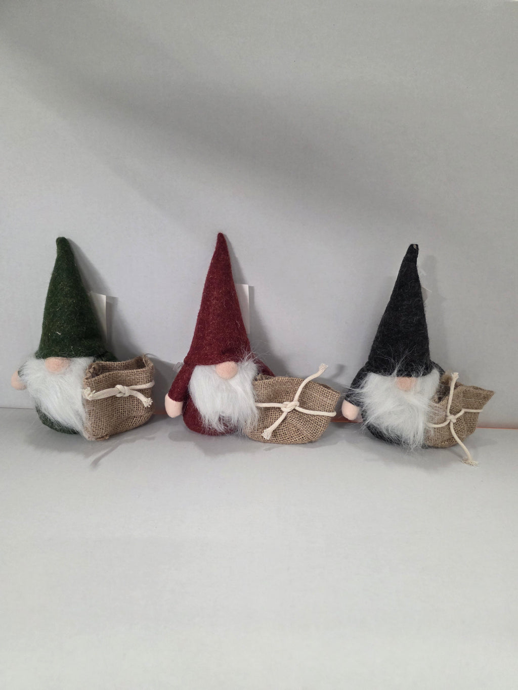 Planter Gnome Plush Assorted 16x19x6cm  (PACK OF 3)