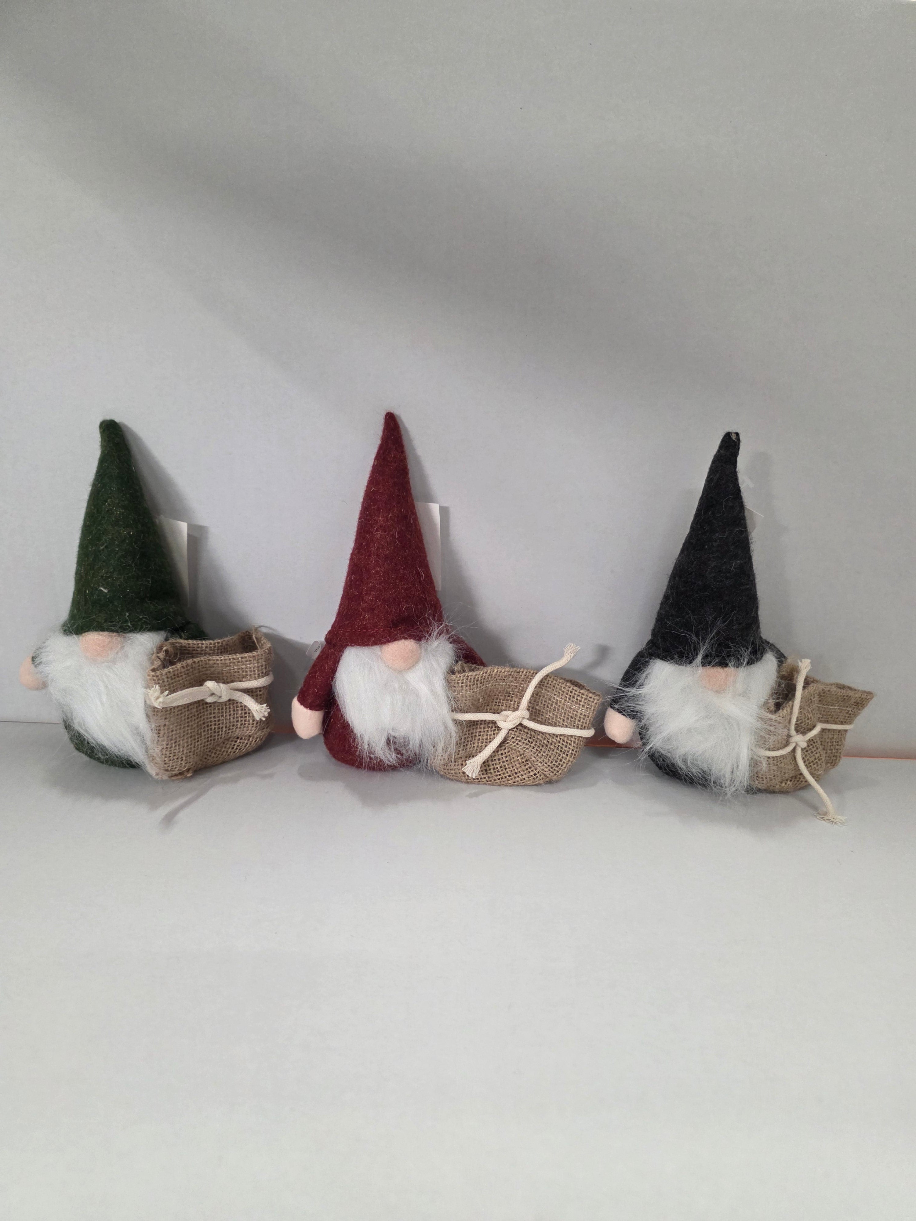 Planter Gnome Plush Assorted 16x19x6cm  (PACK OF 3)