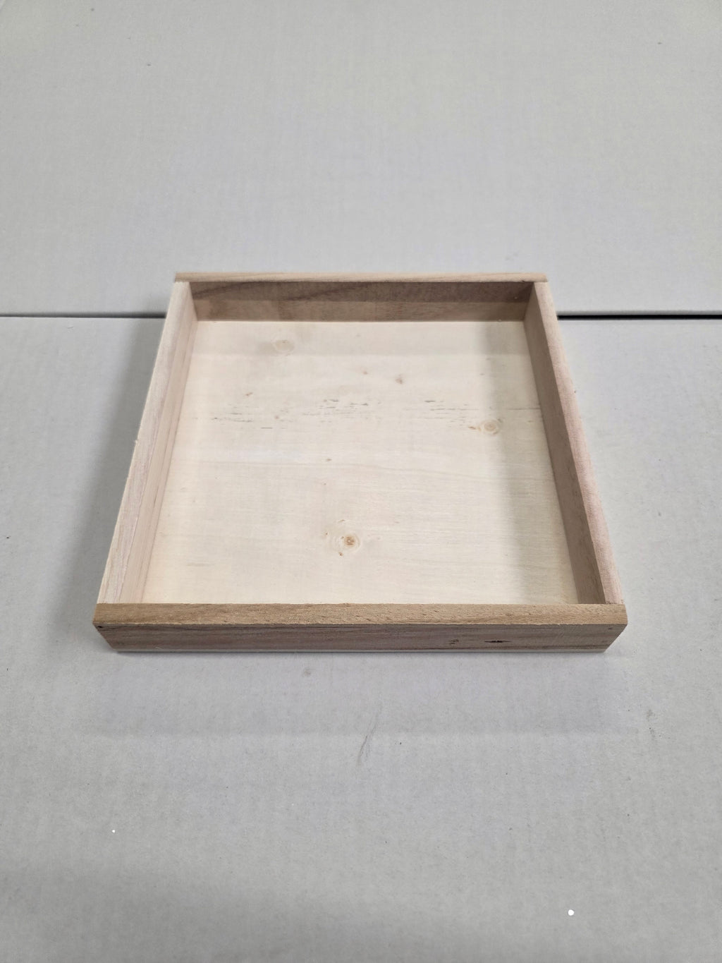 Wooden Tray Square 20x3cm  (PACK OF 3)