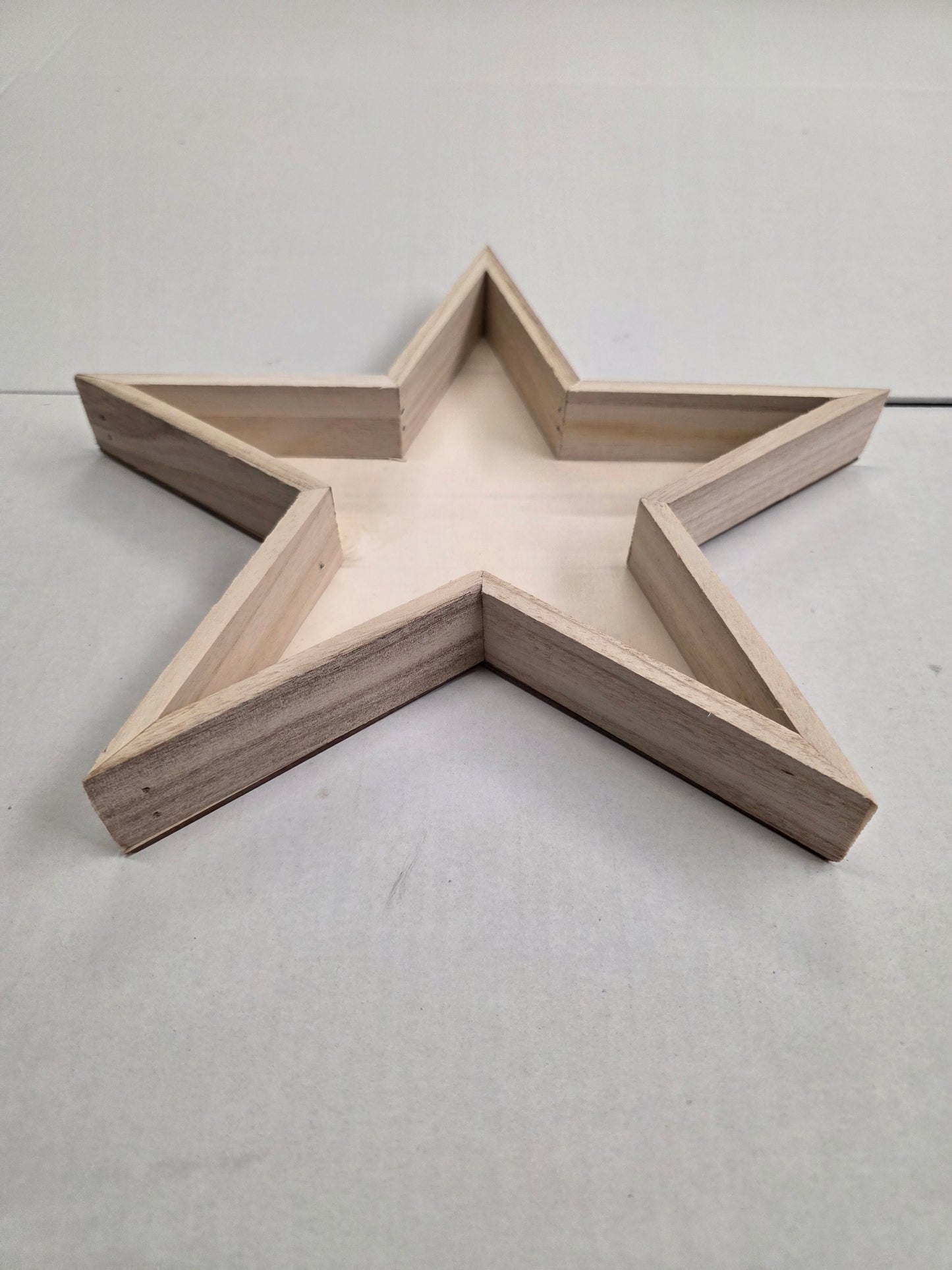 Wooden Tray Star 30x3.5cm
