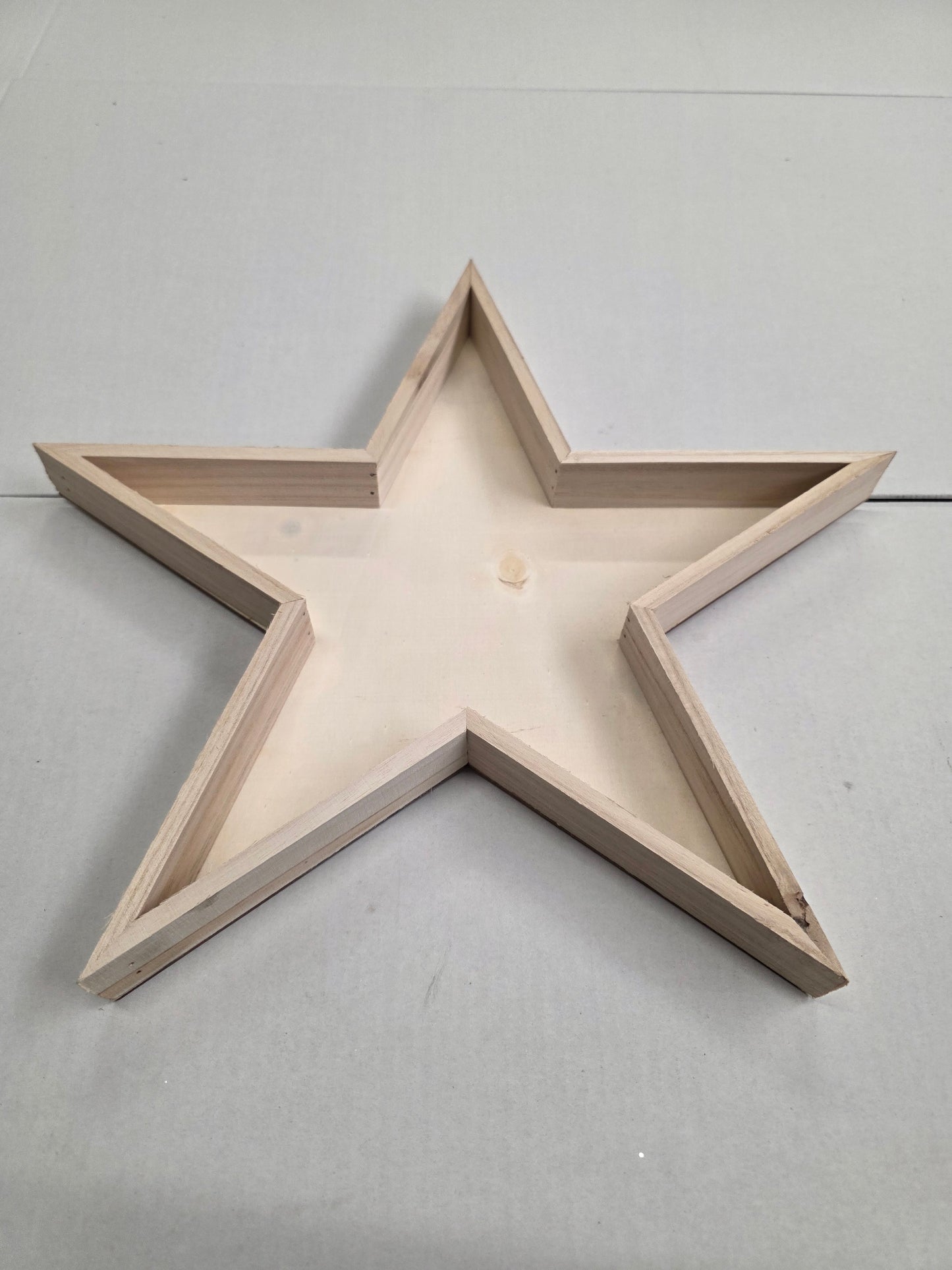 Wooden Tray Star 40x3.5cm