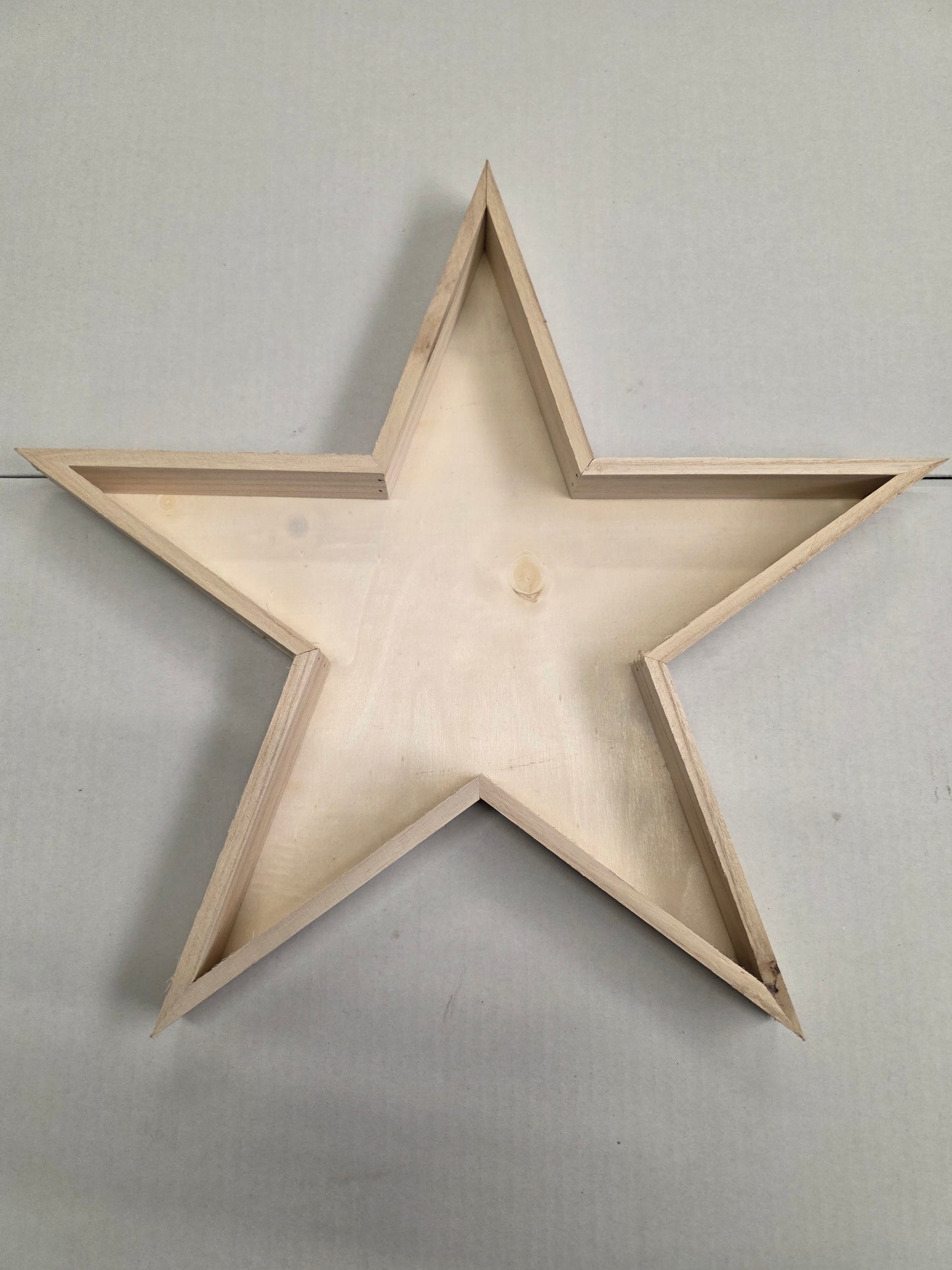 Wooden Tray Star 40x3.5cm