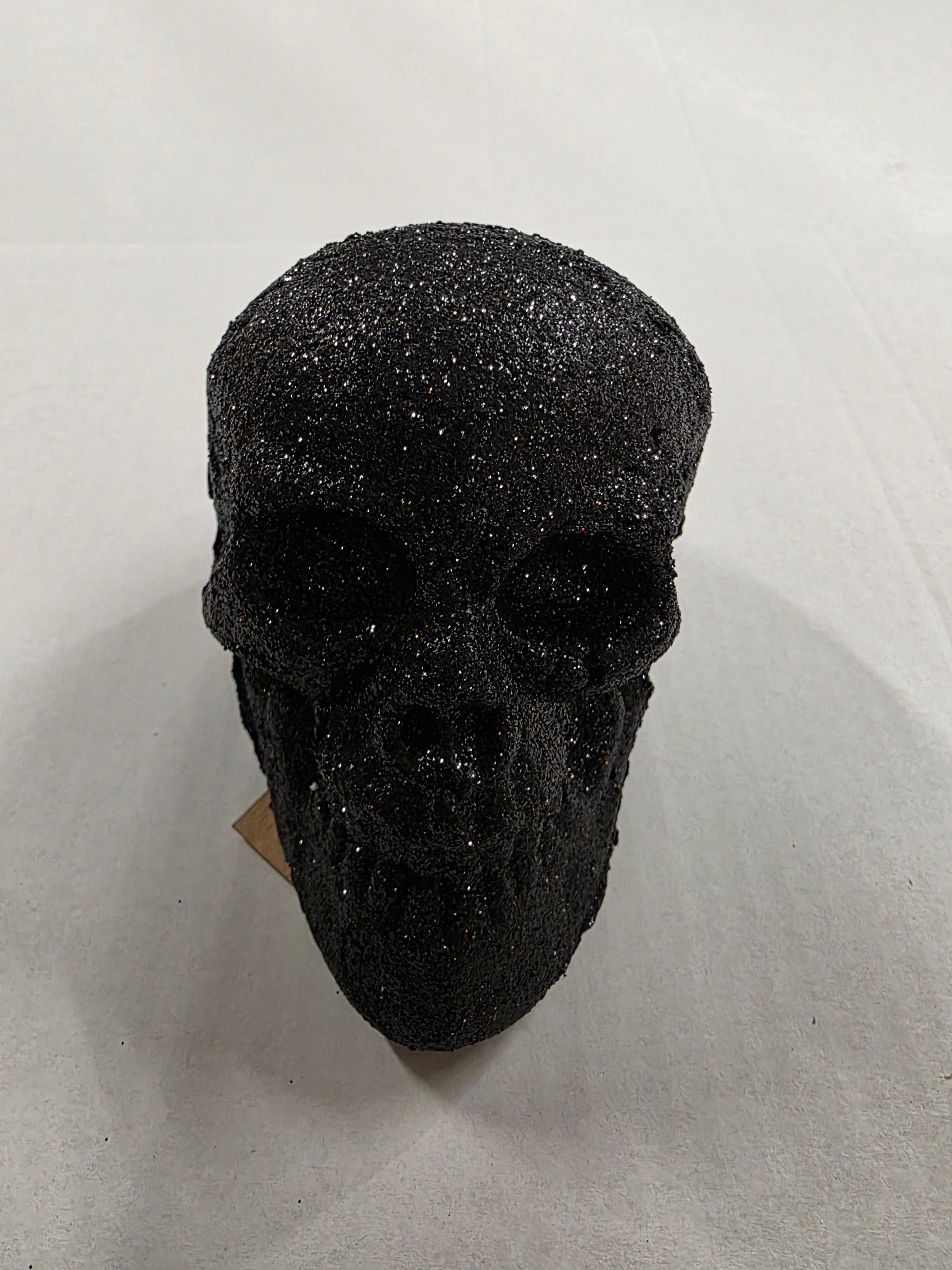 Glitter Skull Black 16cm