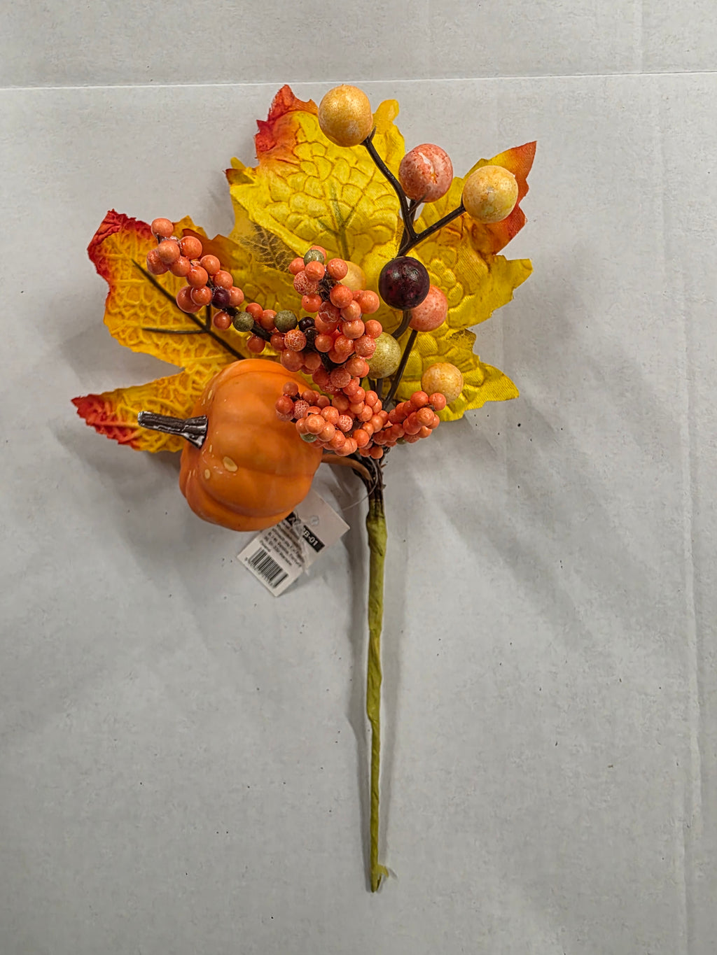 Maple Twig Pumpkin Orange Yellow  (PACK OF 3)