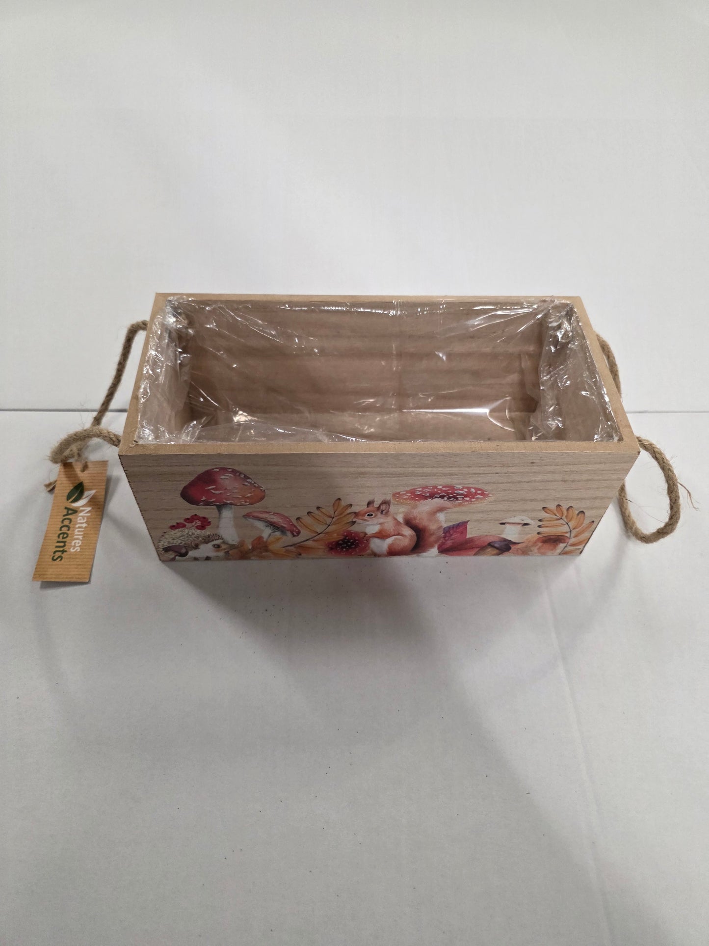 Wooden Planter Forest With Liner 25cm