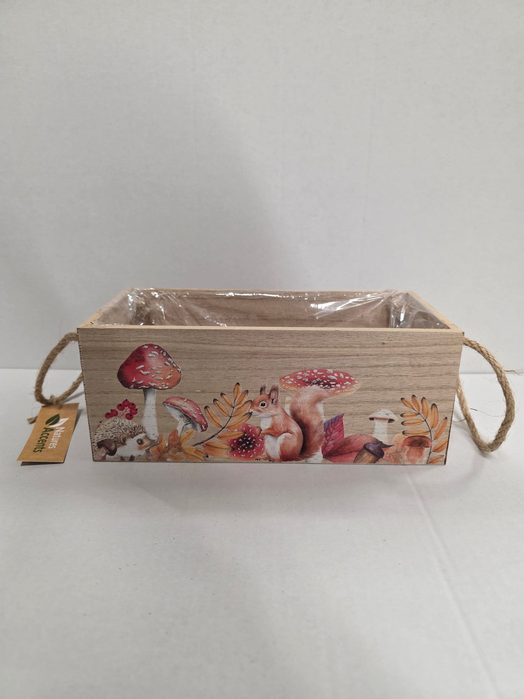 Wooden Planter Forest With Liner 25cm