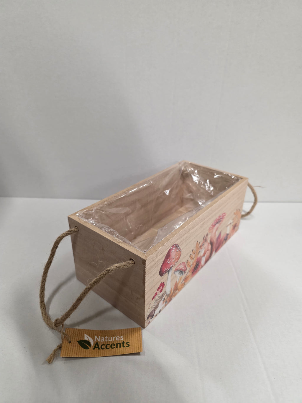 Wooden Planter Forest With Liner 25cm