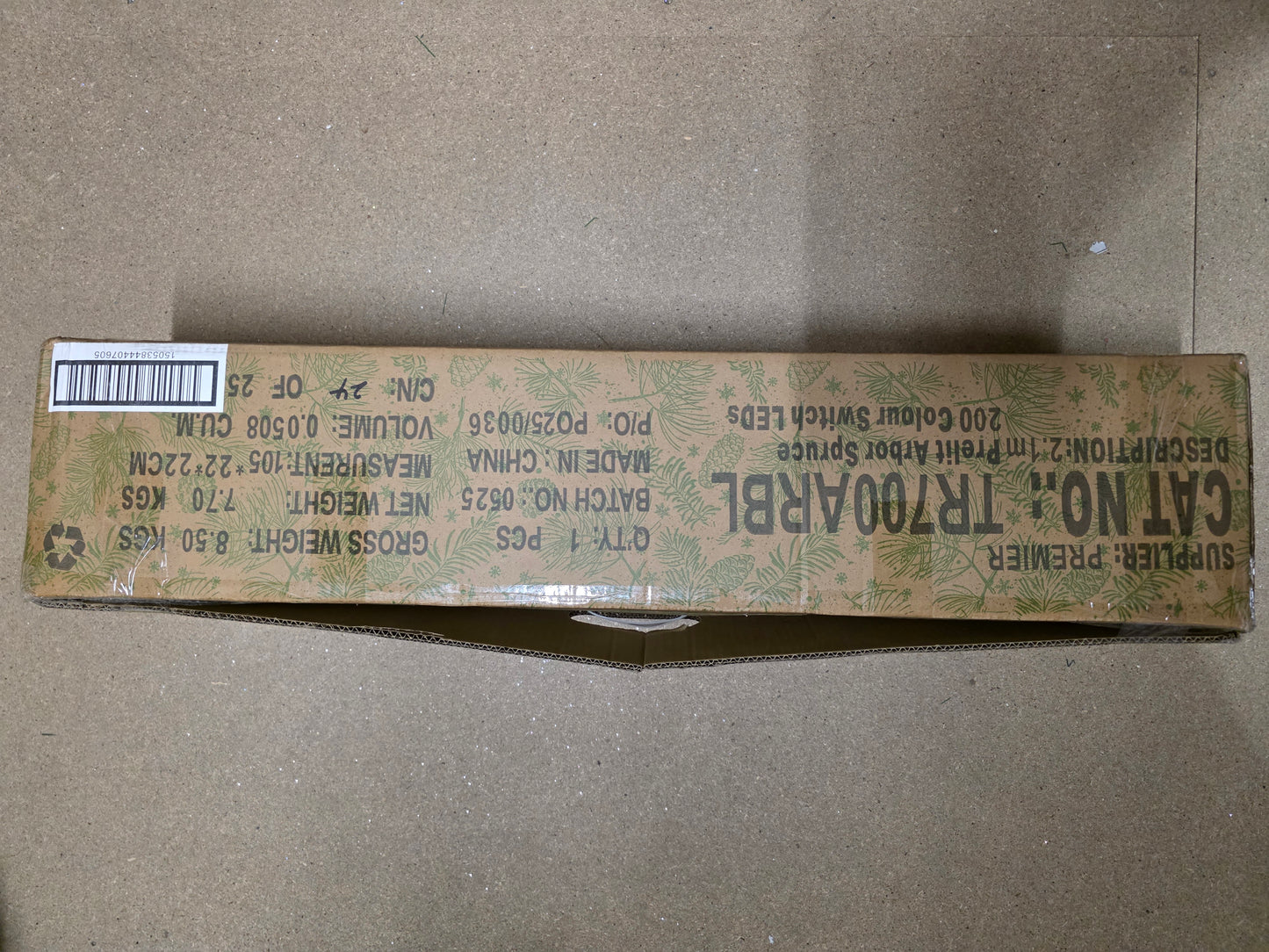 Tree L E D Prelit Arbor Spruce Switch 2.1m