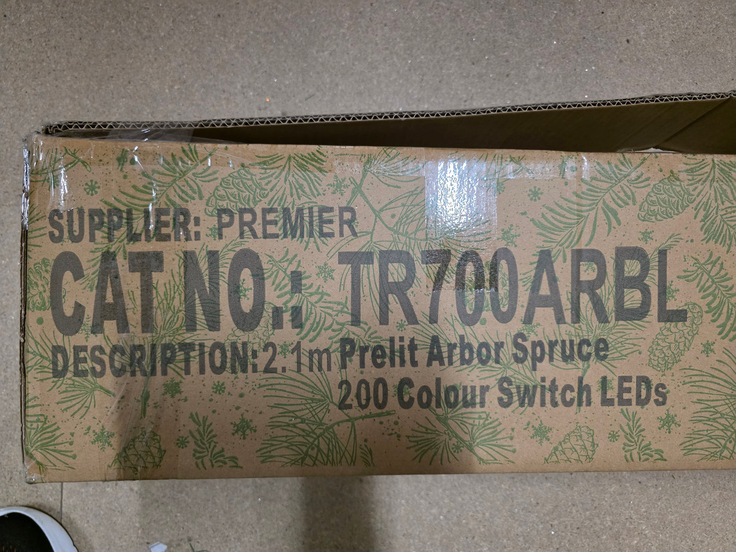 Tree L E D Prelit Arbor Spruce Switch 2.1m