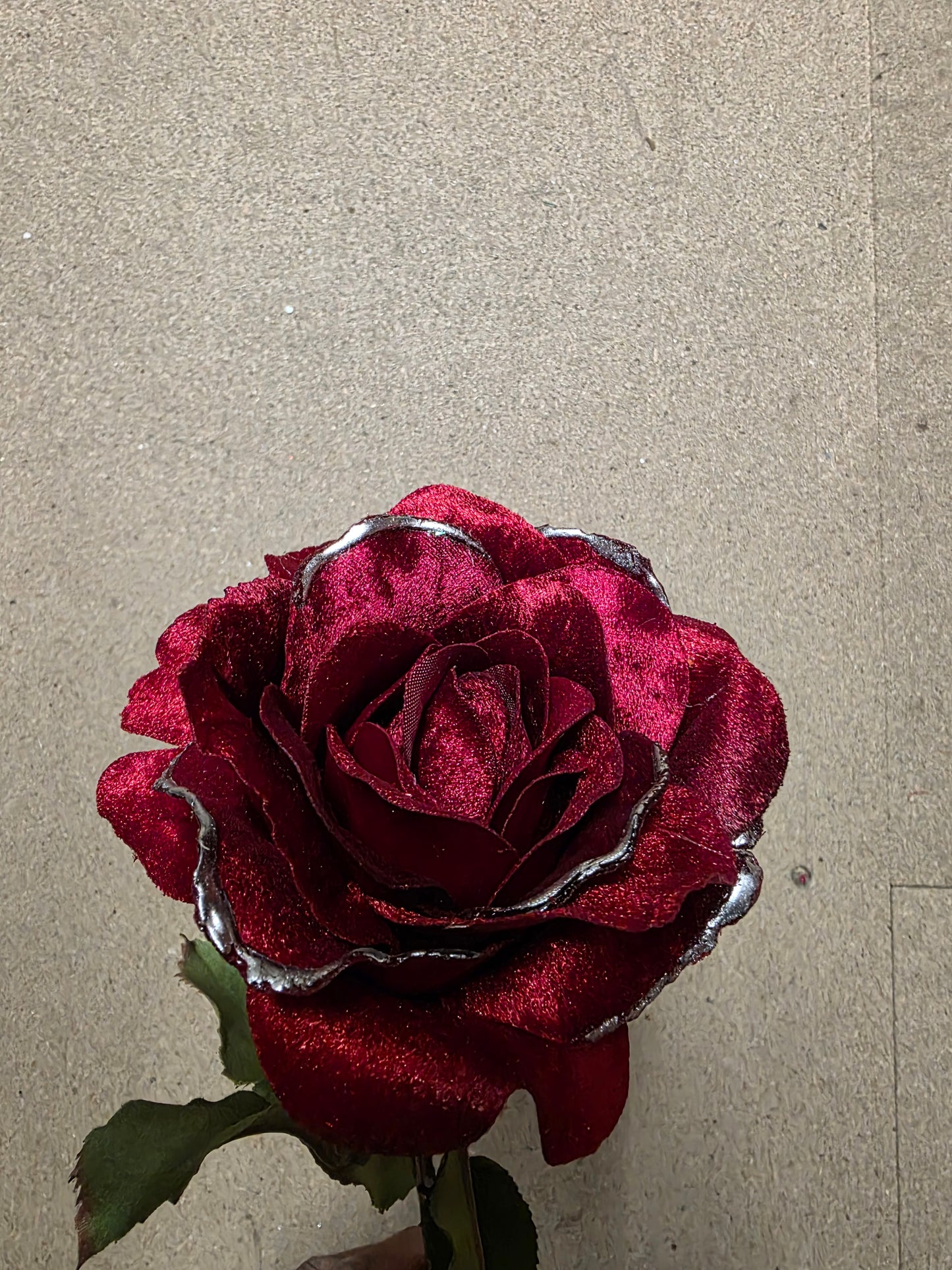 Yuletide Rose Stem Red 61cm