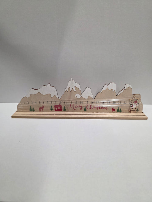 Advent Mountains 45x13cm