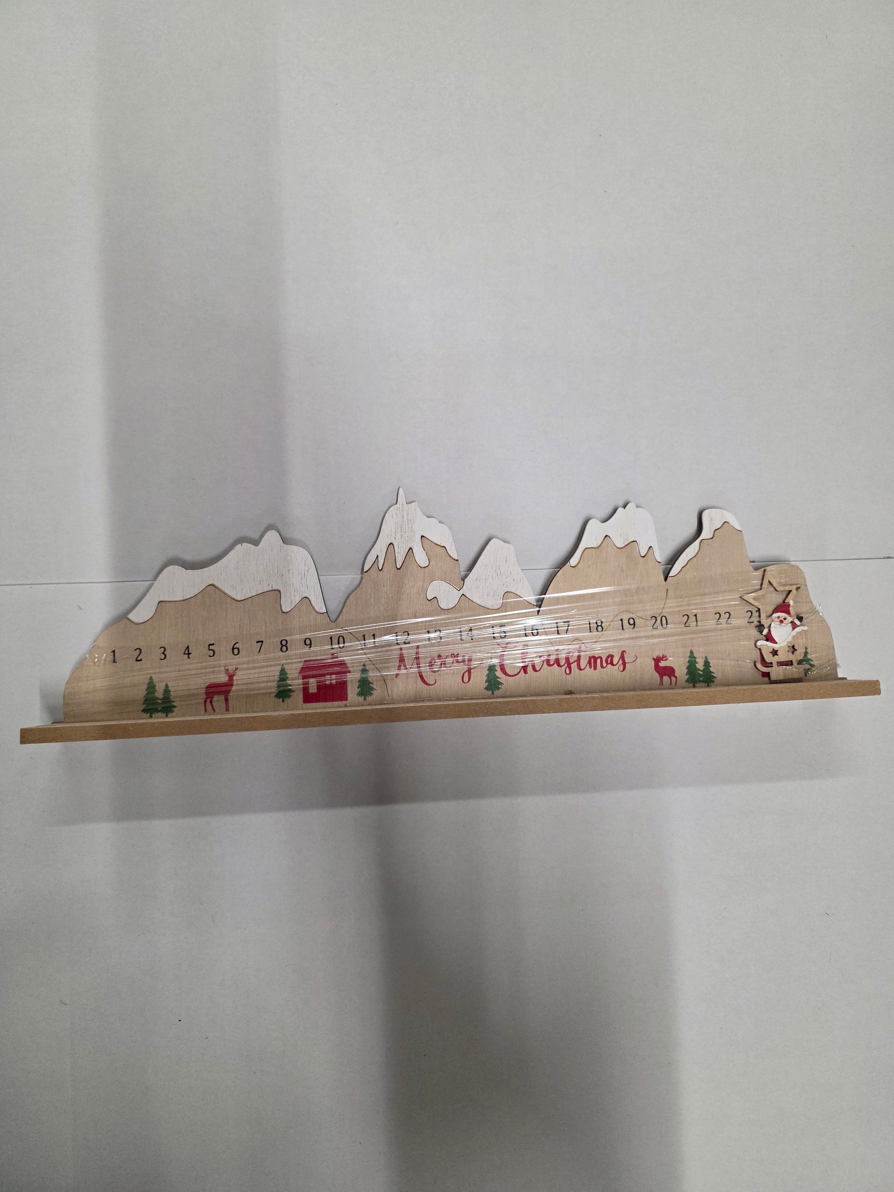 Advent Mountains 45x13cm