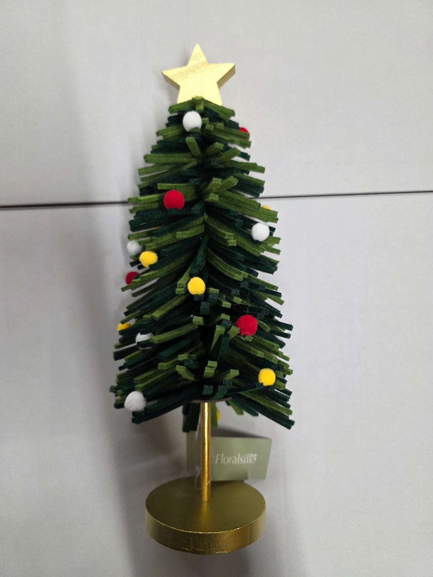 Felt Tree With Baubles 39cm