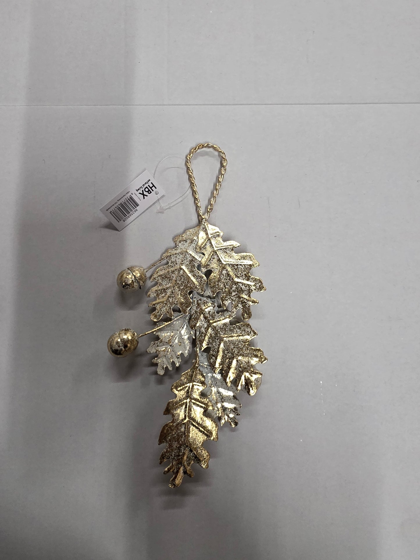 Hanger Leaf Snow Assorted 12x3x27cm