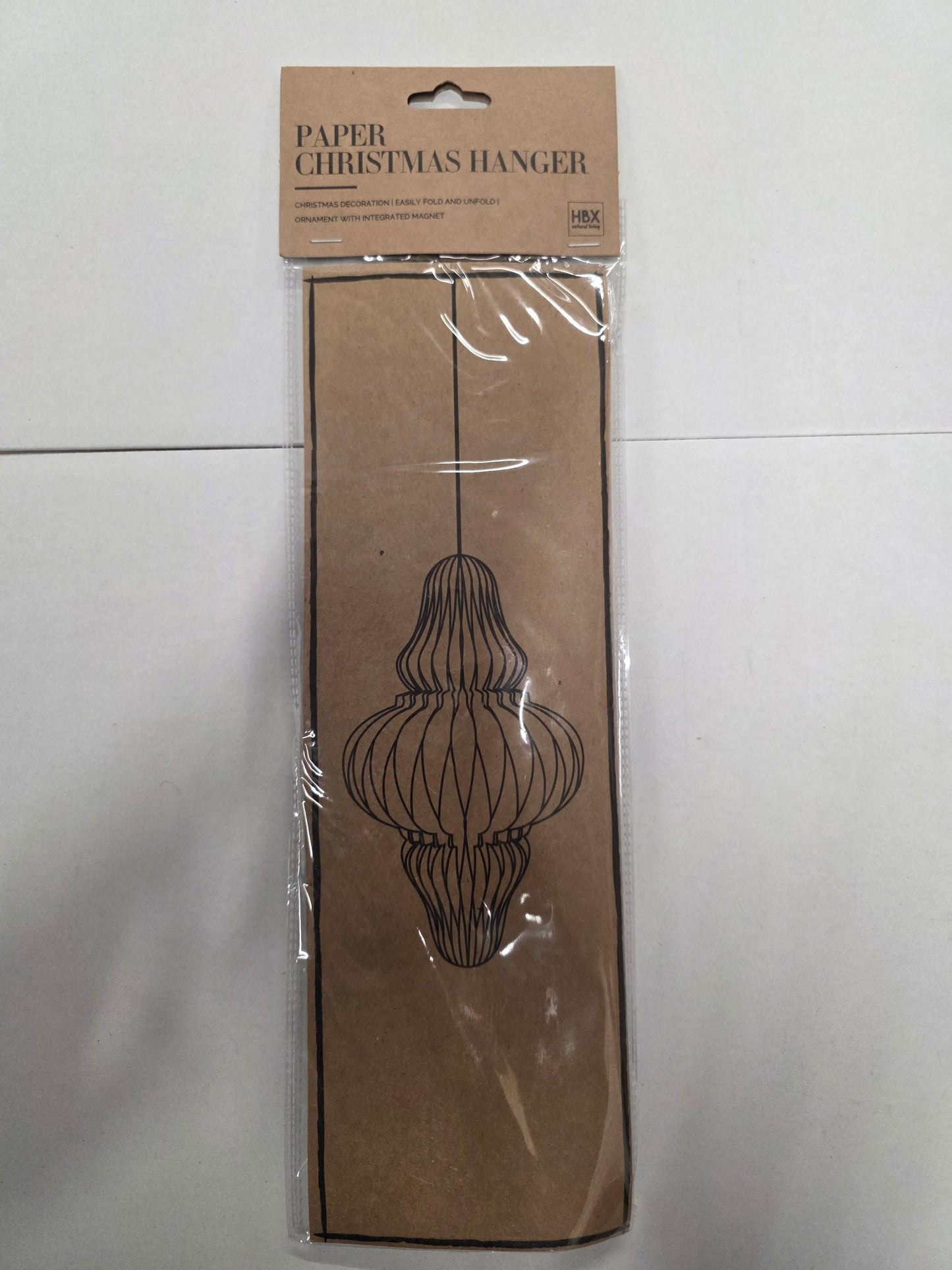 Hanging Paper Ornament Lilac 33x20cm