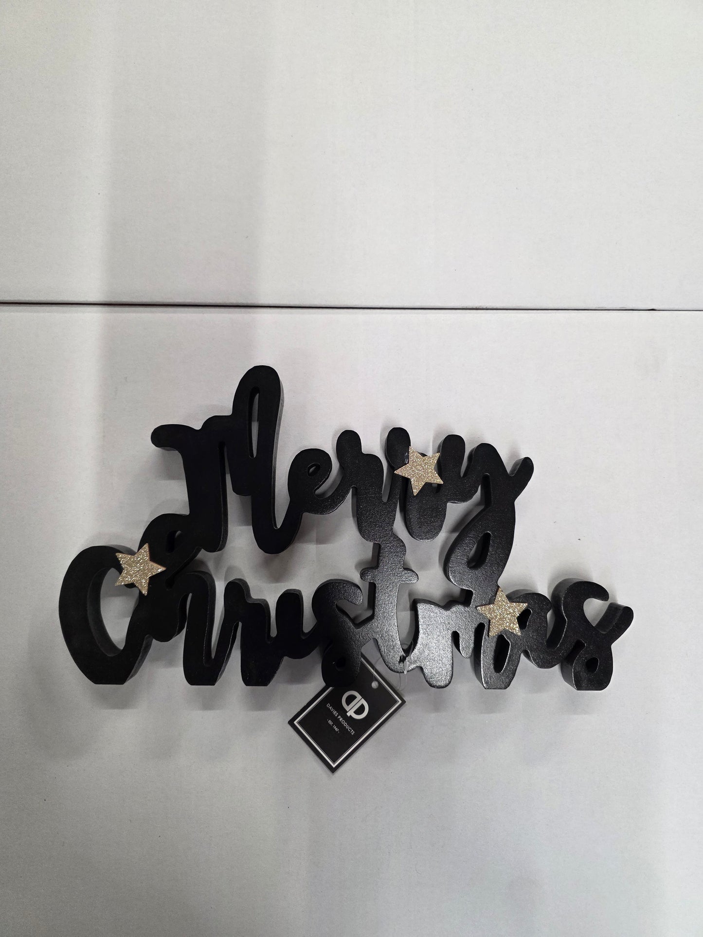 Merry Christmas 33x19cm Black