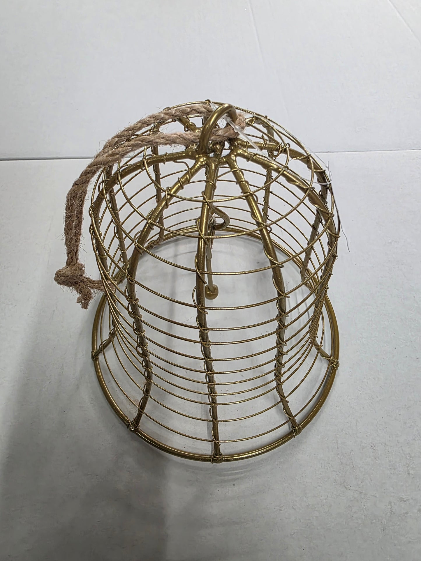 Metal Hanging Bell Gold 15x16cm