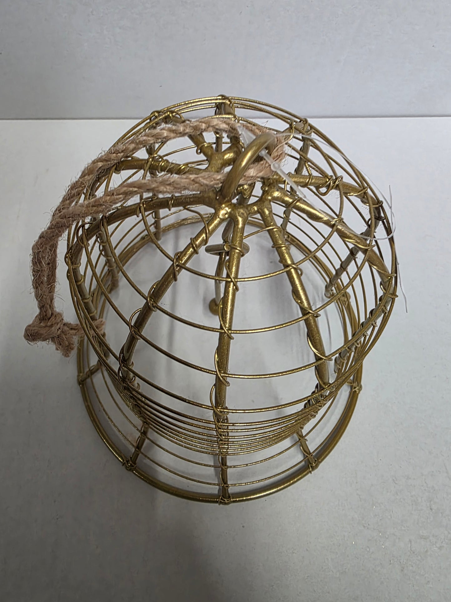 Metal Hanging Bell Gold 15x16cm