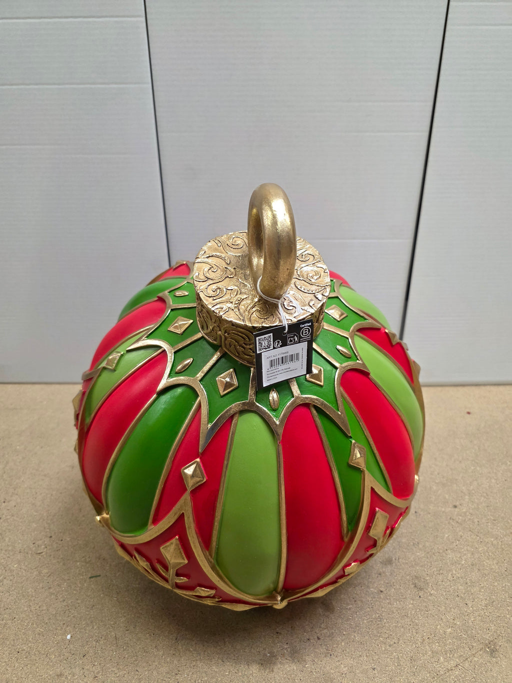 Giant Display Bauble Red 46x39cm
