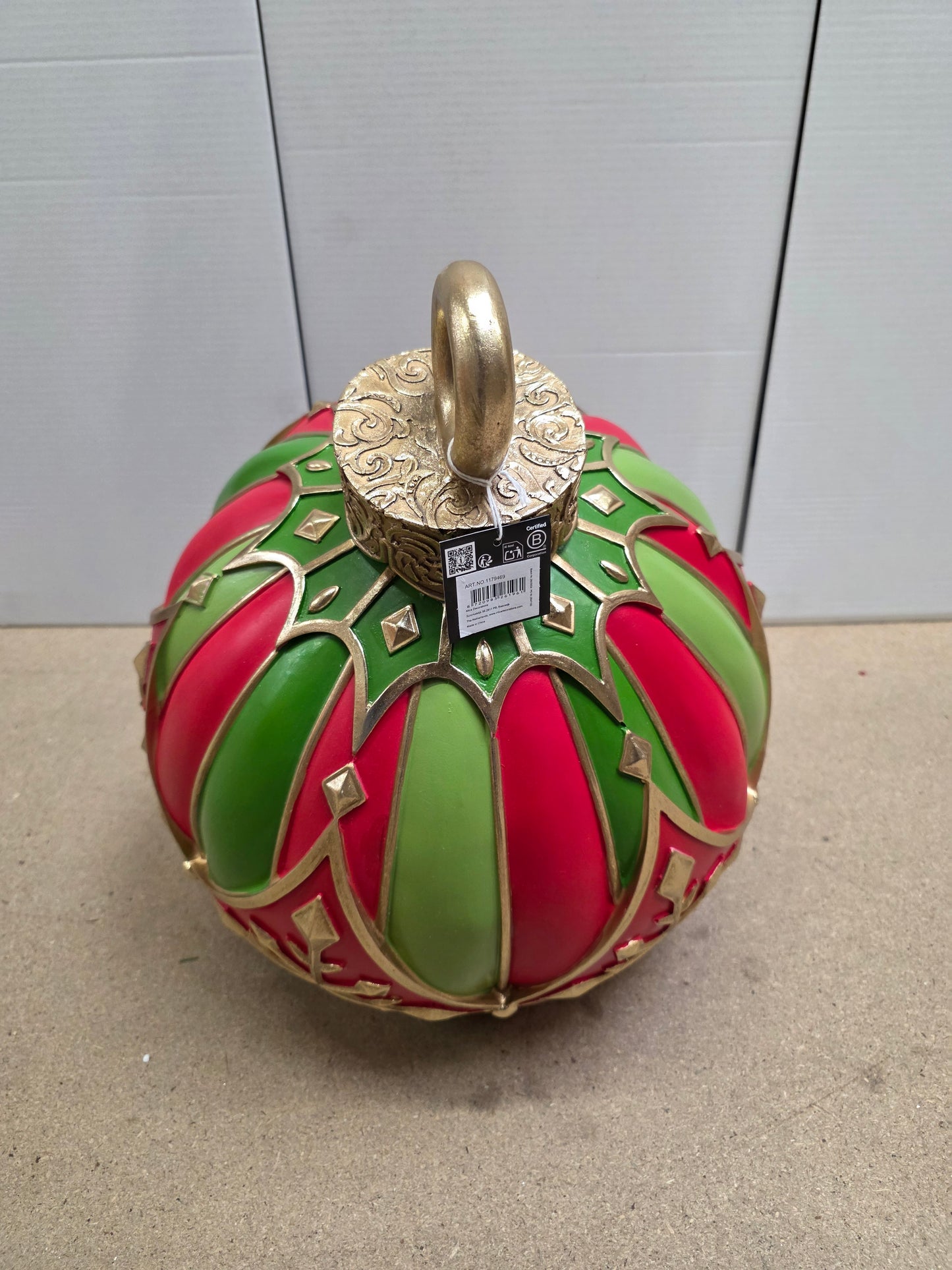 Giant Display Bauble Red 46x39cm