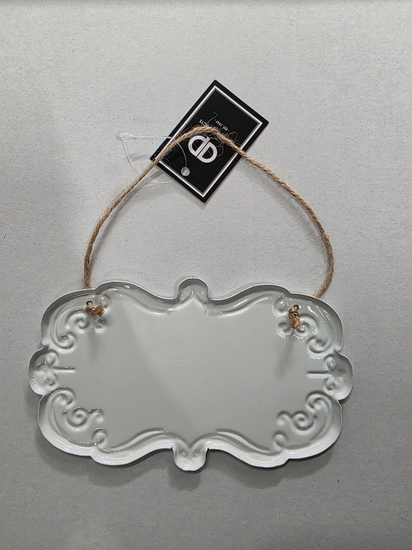 Santa's Workshop Metal Sign 18x10.5cm