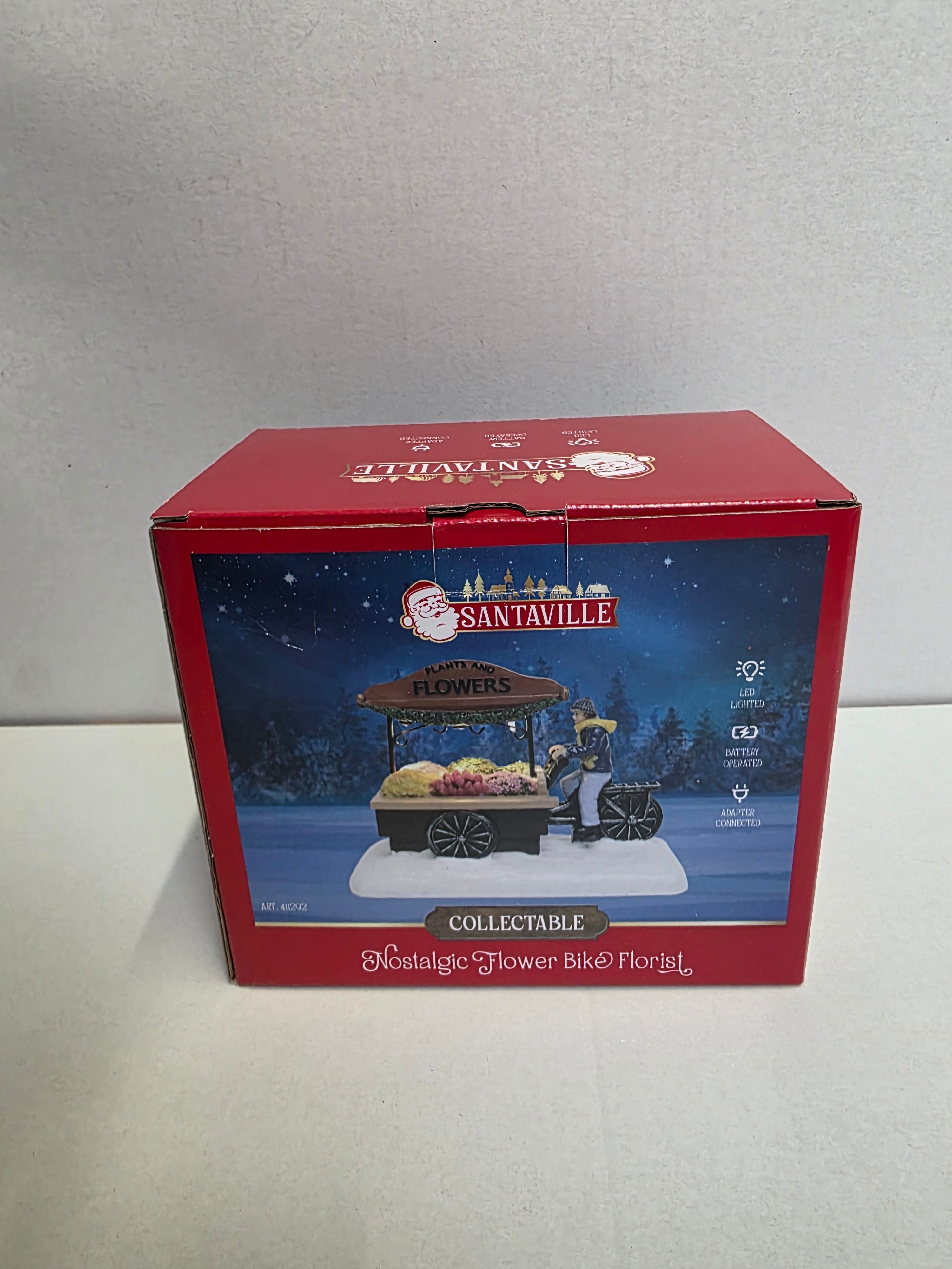 Santaville Bike L E D Polyresin 15cm