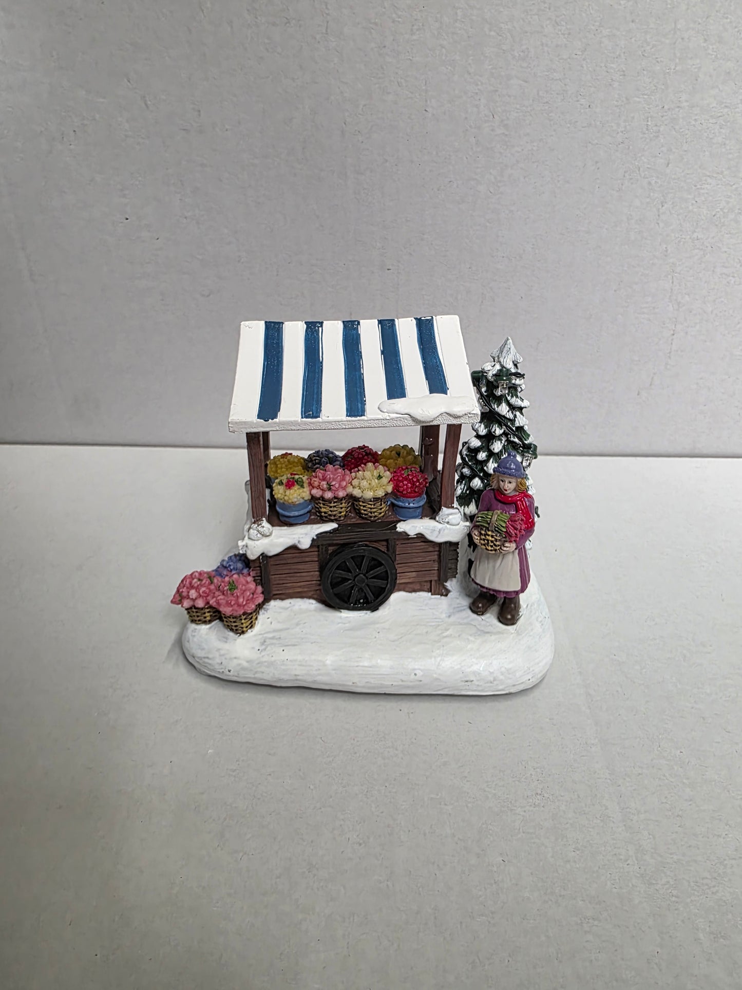 Santaville Cart L E D Polyresin 14cm