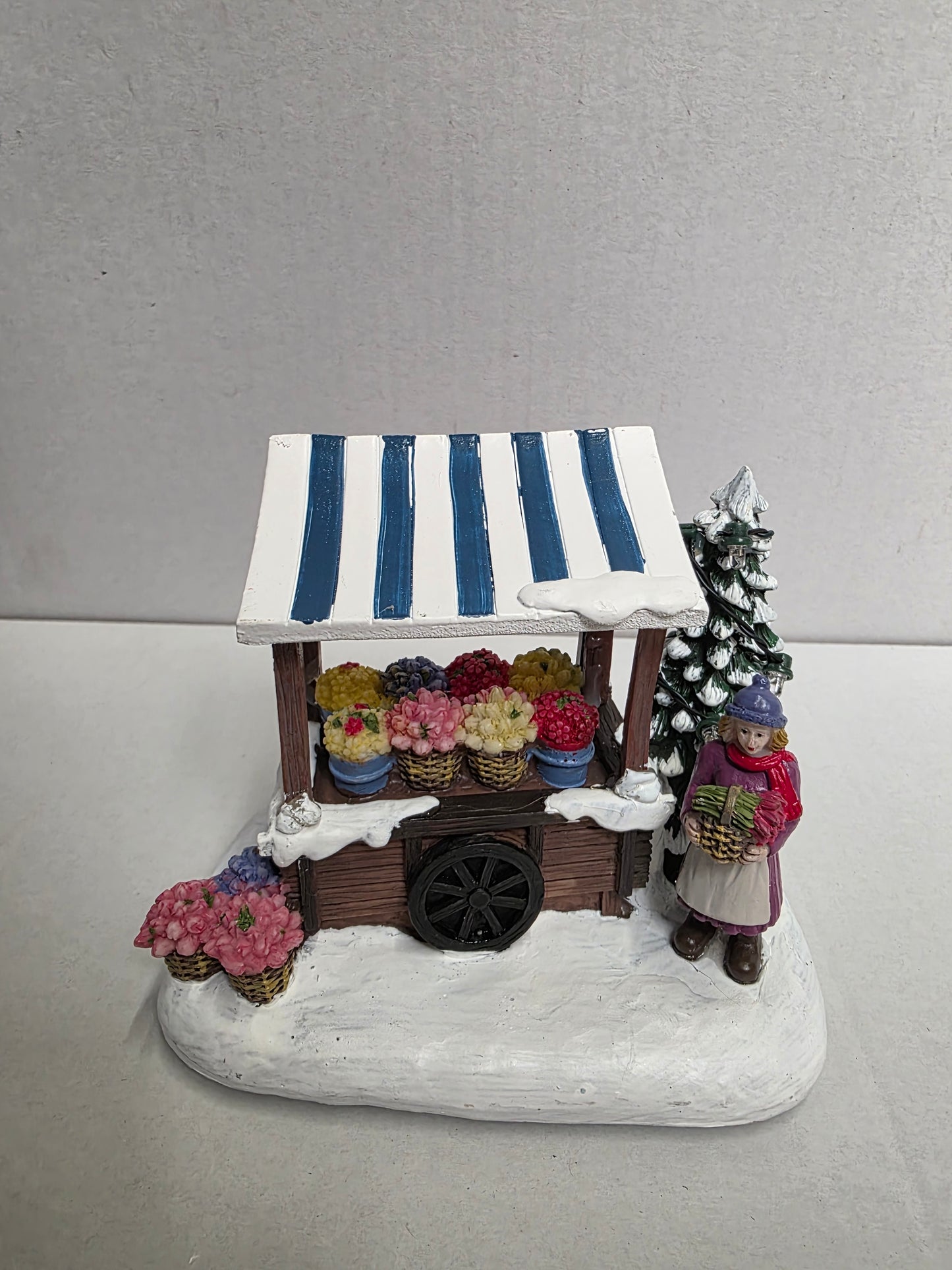 Santaville Cart L E D Polyresin 14cm