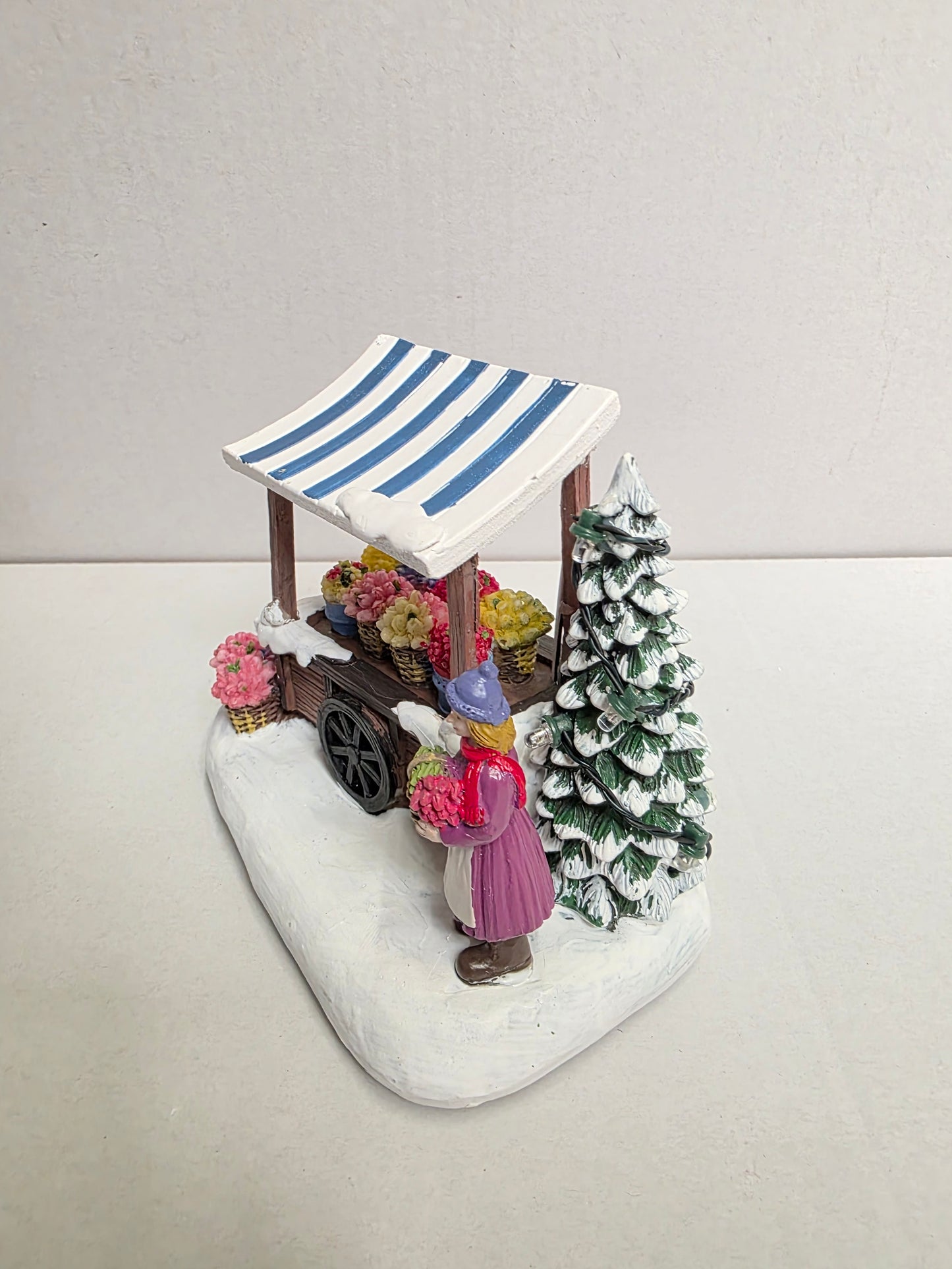 Santaville Cart L E D Polyresin 14cm