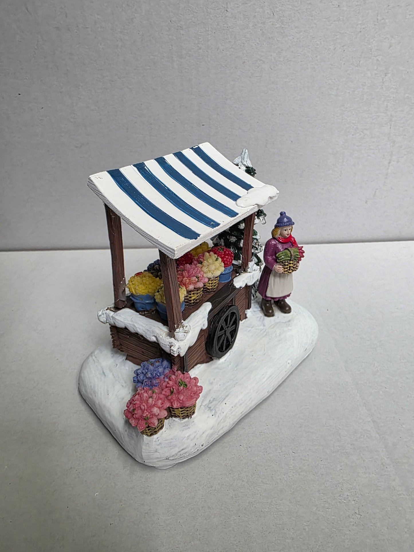 Santaville Cart L E D Polyresin 14cm