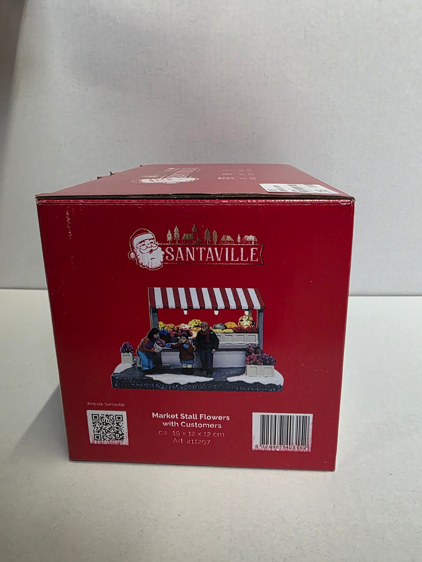 Flower Market Stall L E D Polyresin 19cm