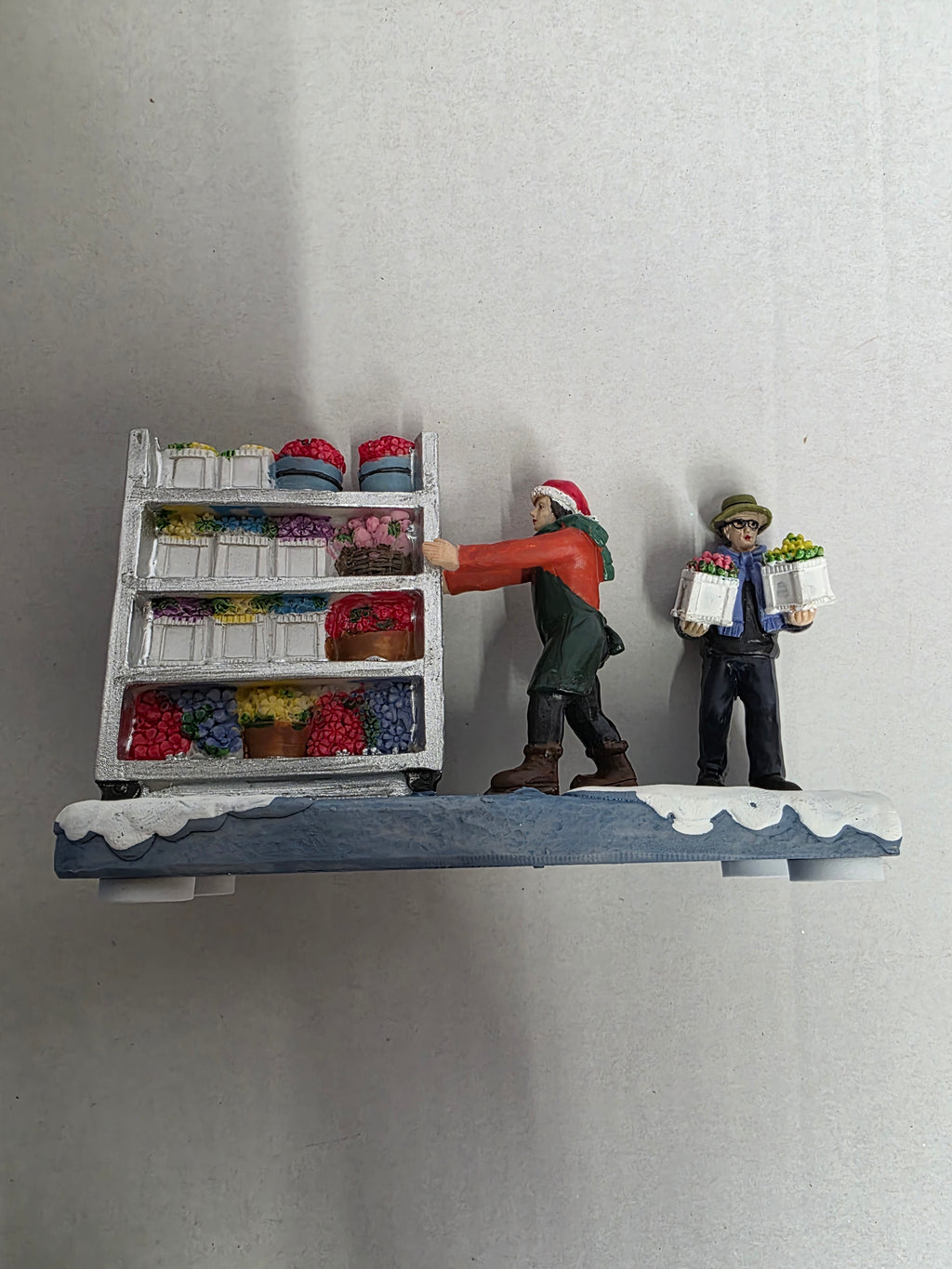 Santaville Trolley Polyresin 14cm