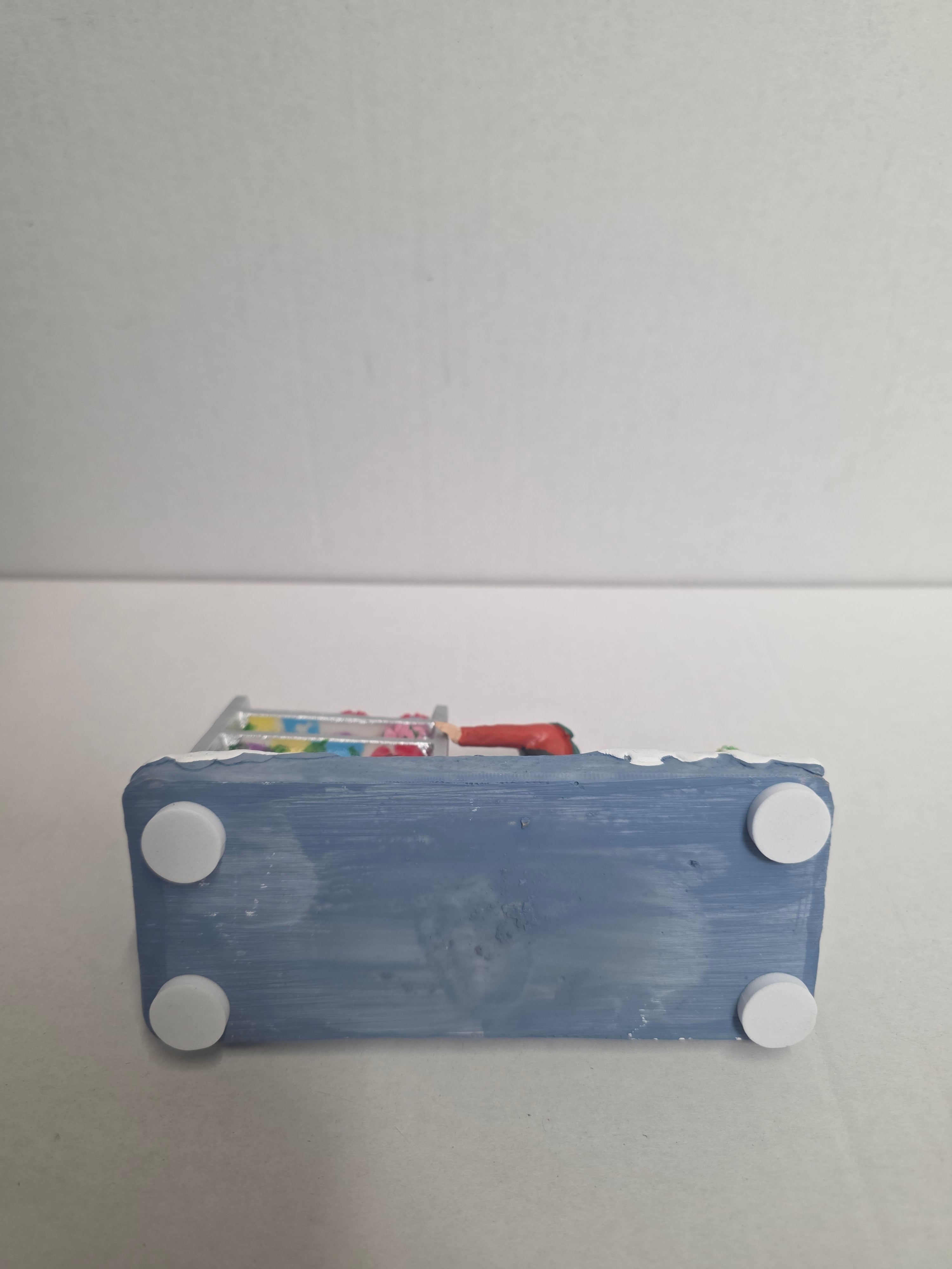 Santaville Trolley Polyresin 14cm