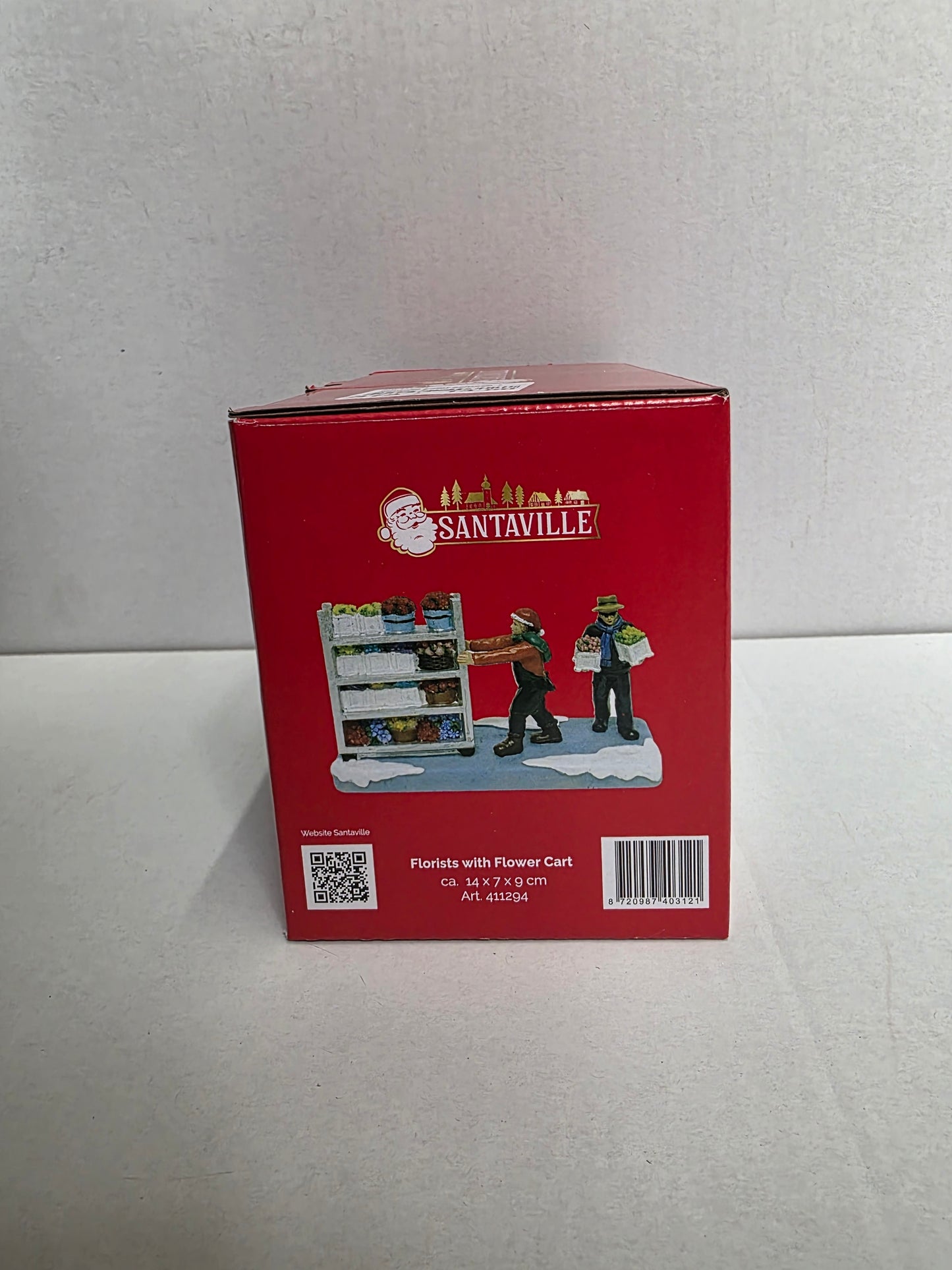 Santaville Trolley Polyresin 14cm