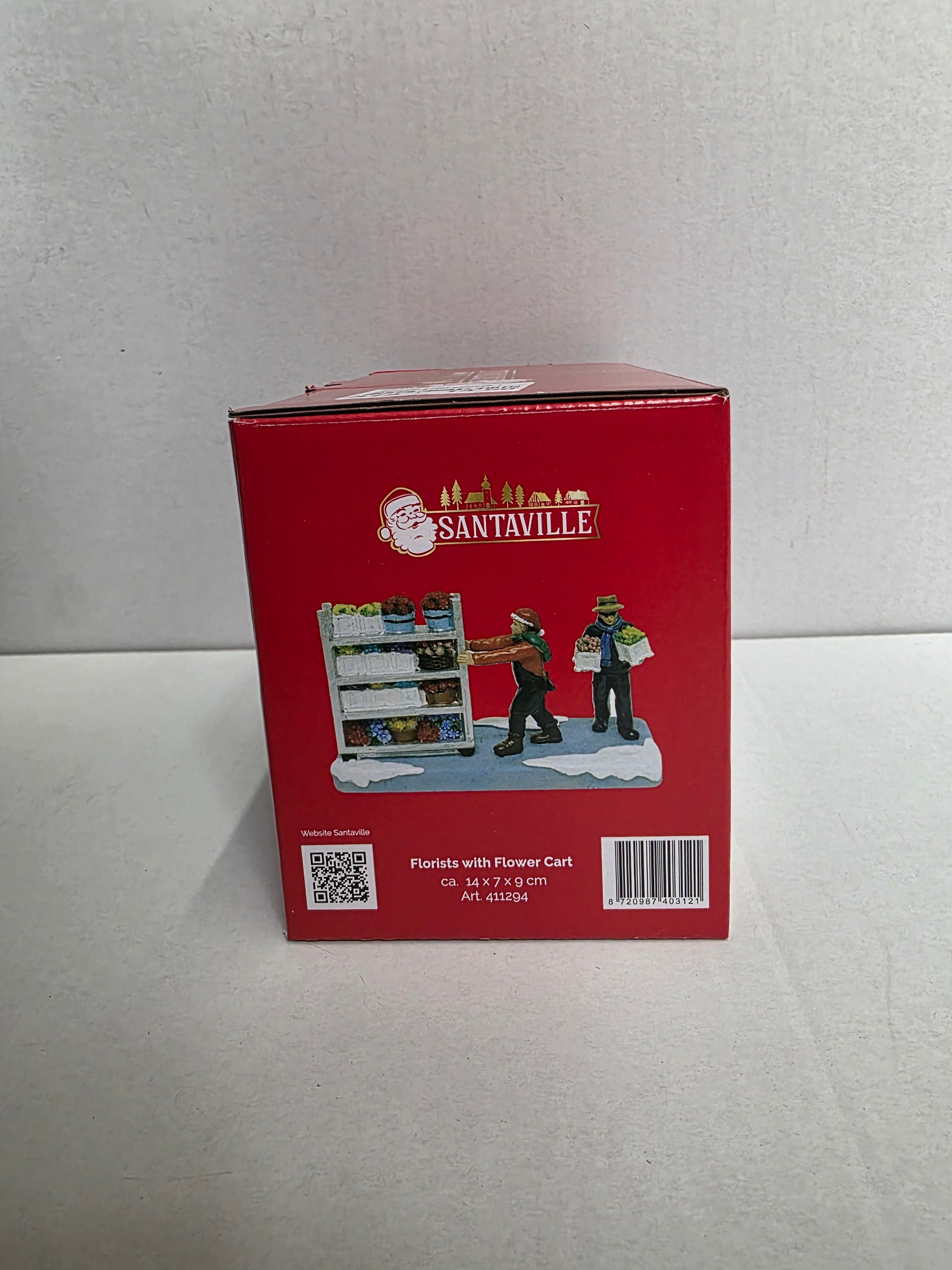 Santaville Trolley Polyresin 14cm