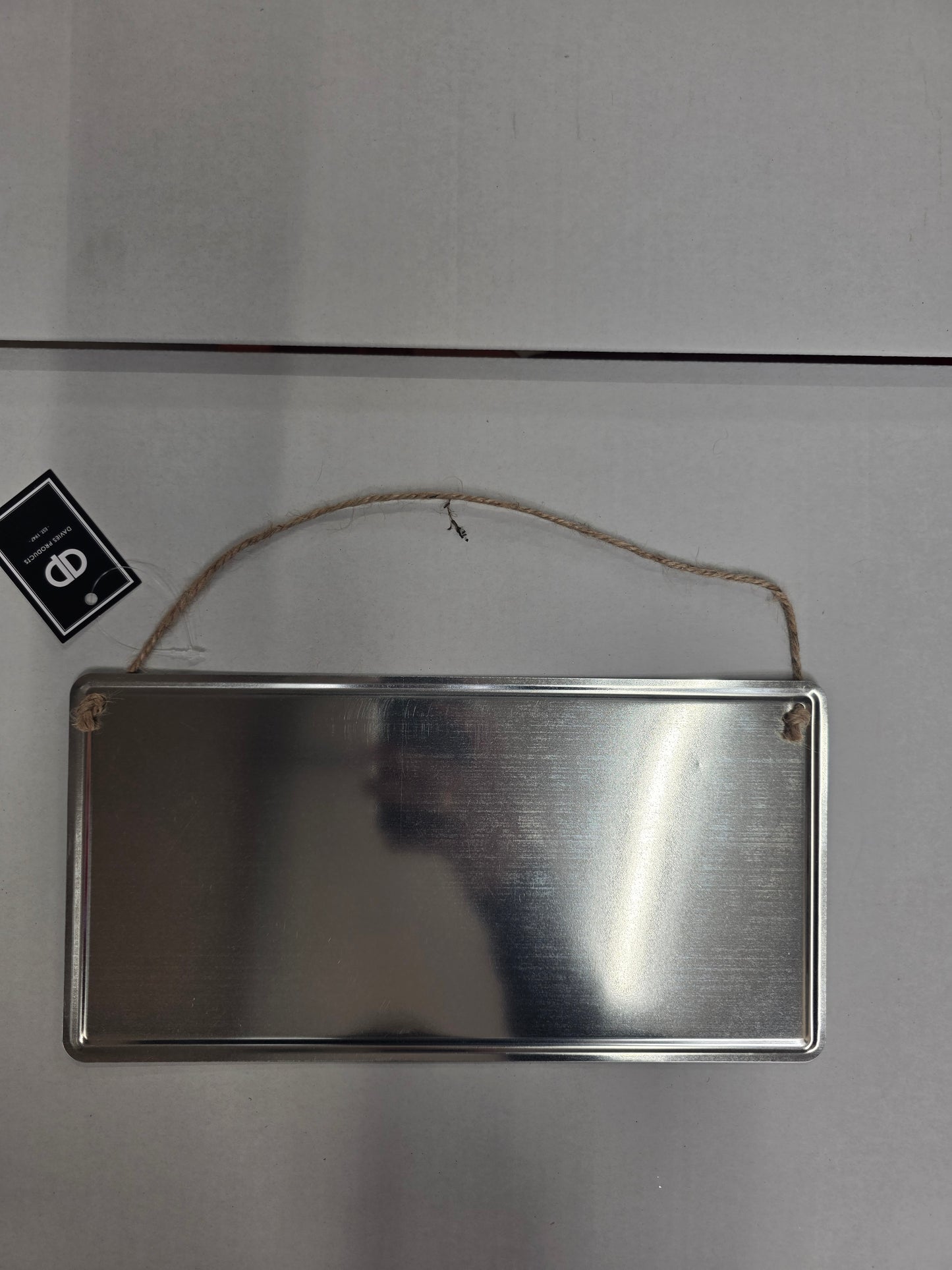 Village Merry Xmas Metal Sign 18x10.5cm