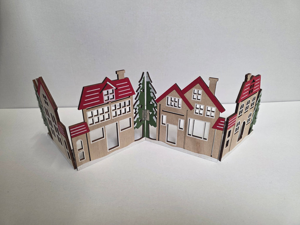 Wooden Deco Stand Assorted 16x60cm