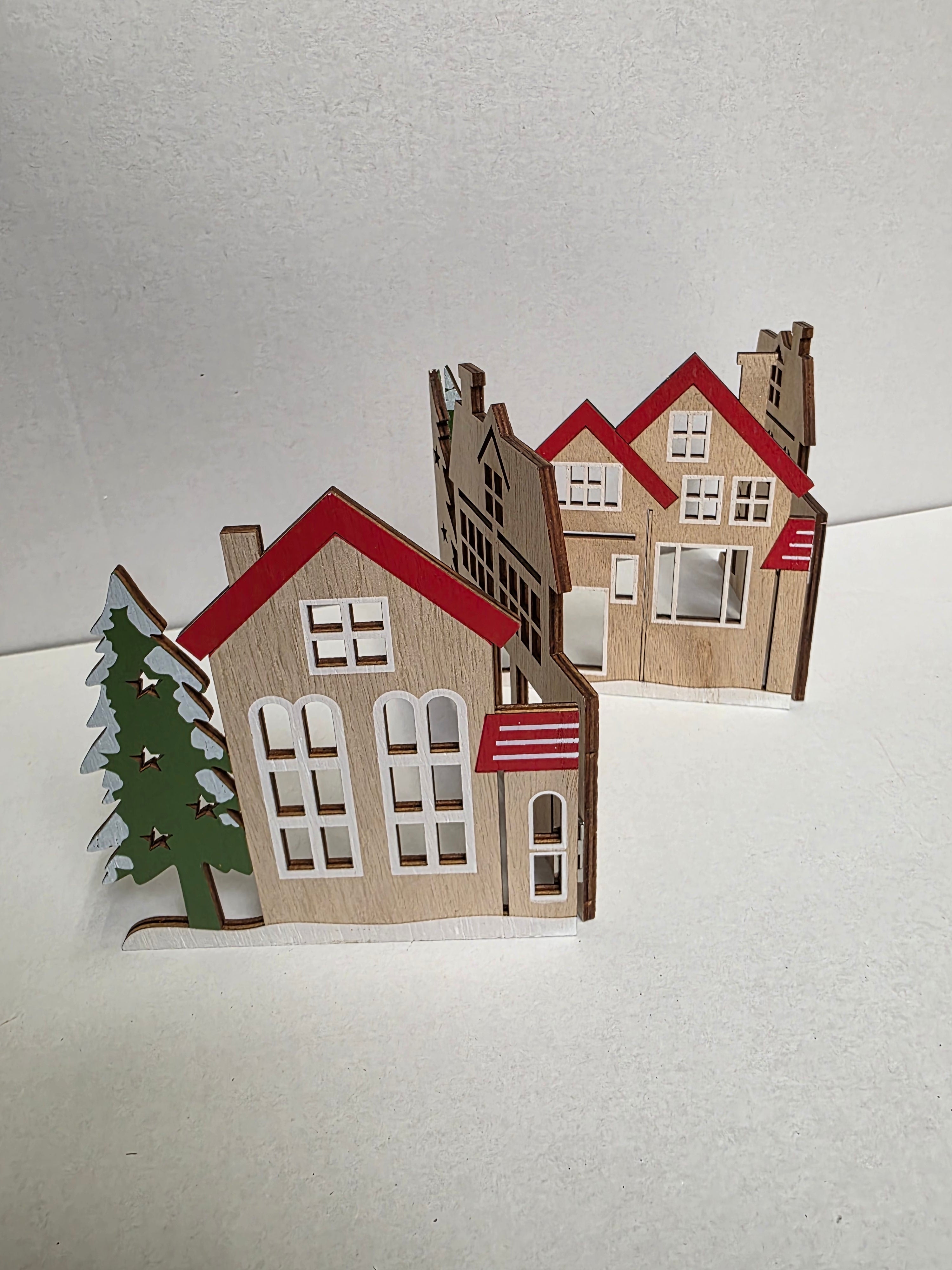 Wooden Deco Stand Assorted 16x60cm