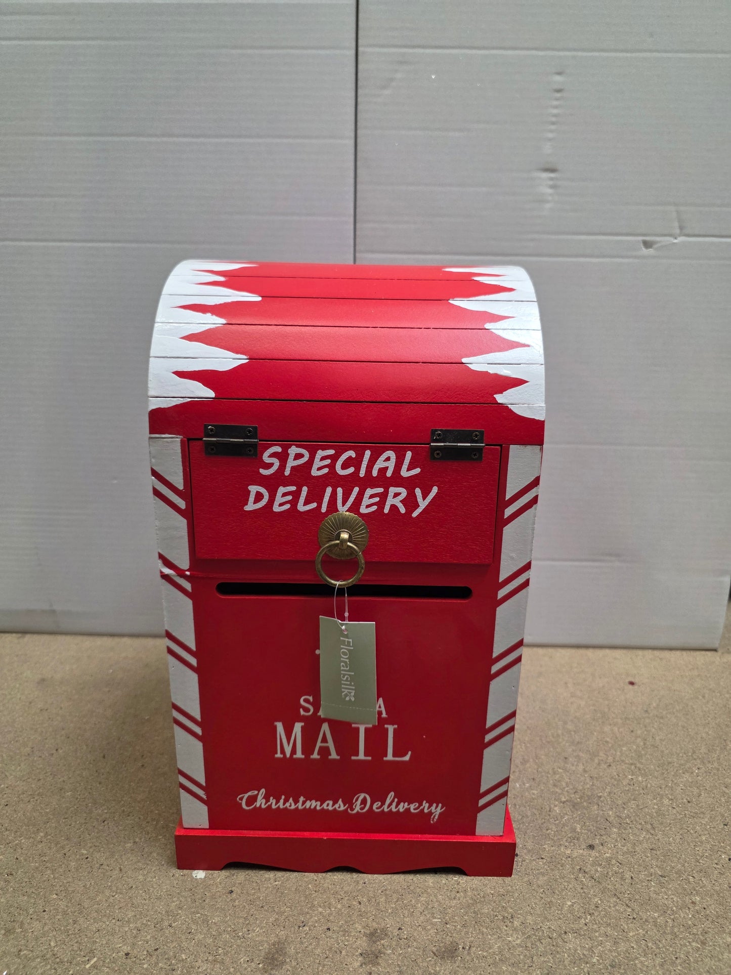 Wooden Santa Mailbox 40cm