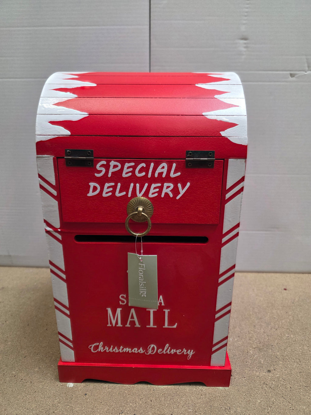 Wooden Santa Mailbox 40cm