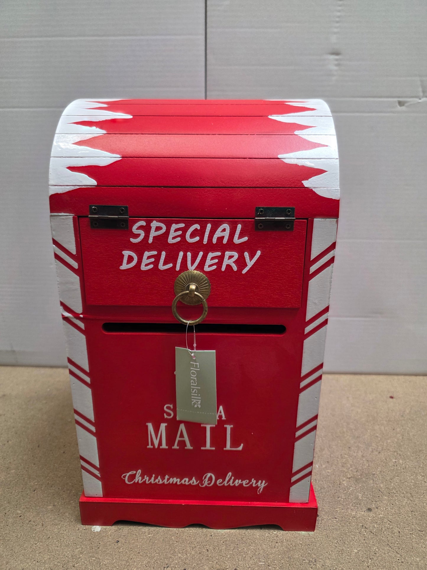 Wooden Santa Mailbox 40cm