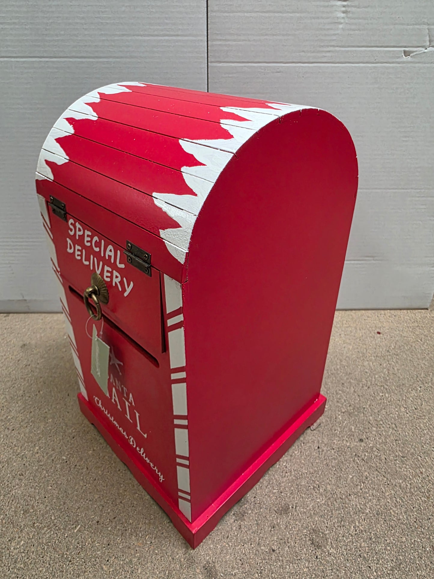 Wooden Santa Mailbox 40cm