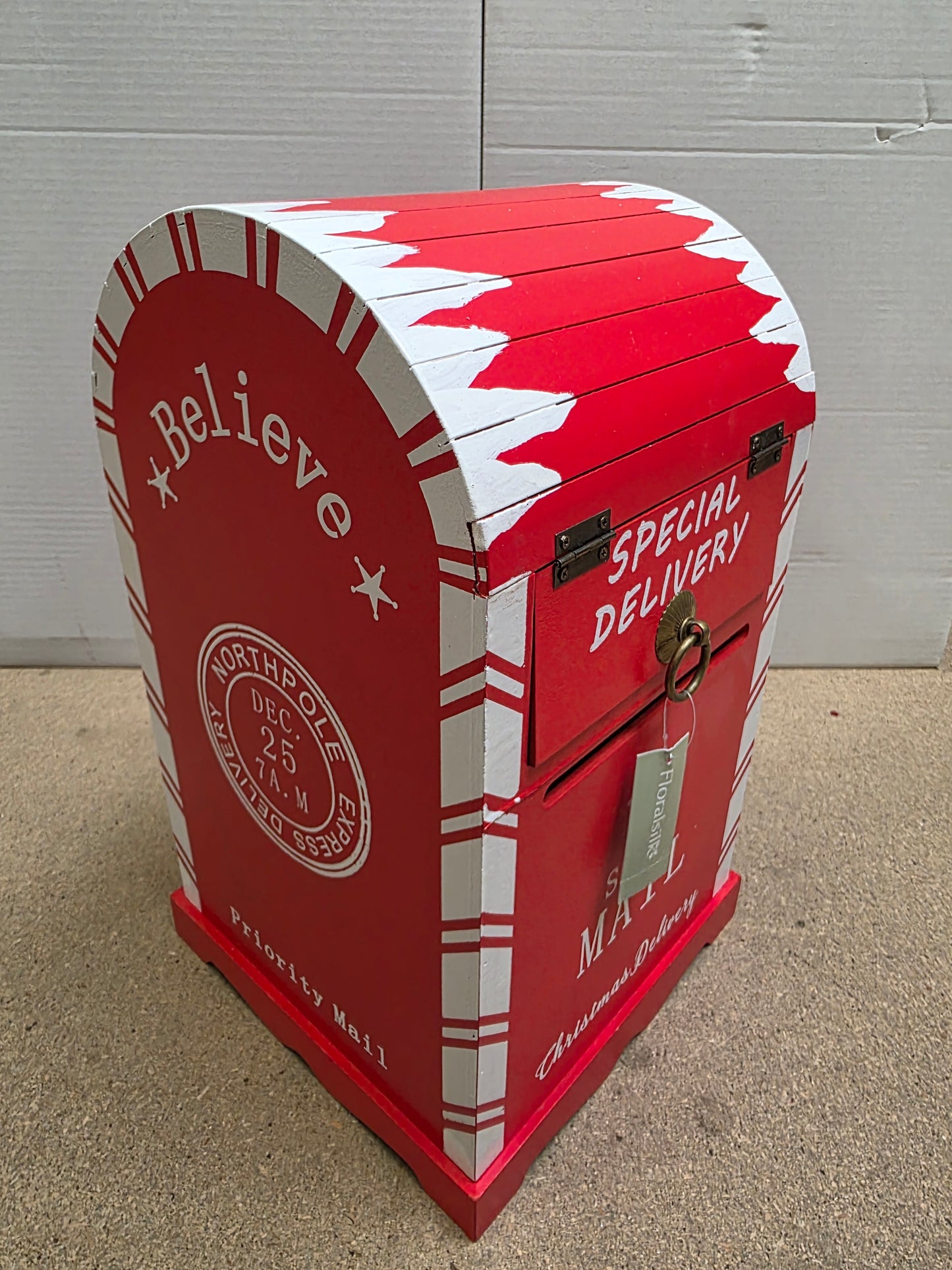 Wooden Santa Mailbox 40cm