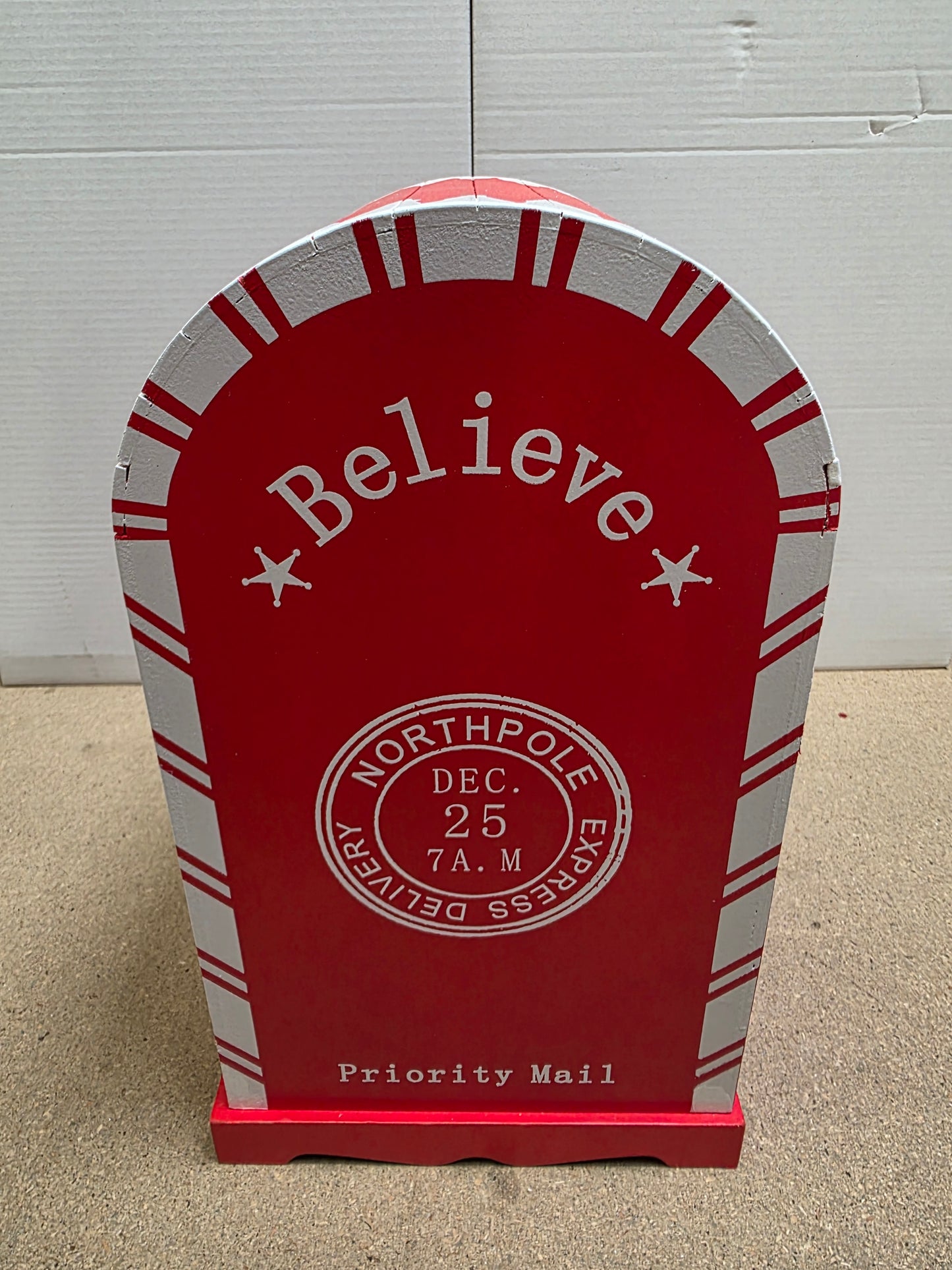 Wooden Santa Mailbox 40cm