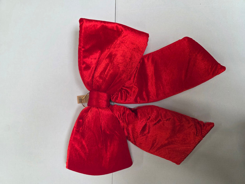 Bow Velvet Red 48cm