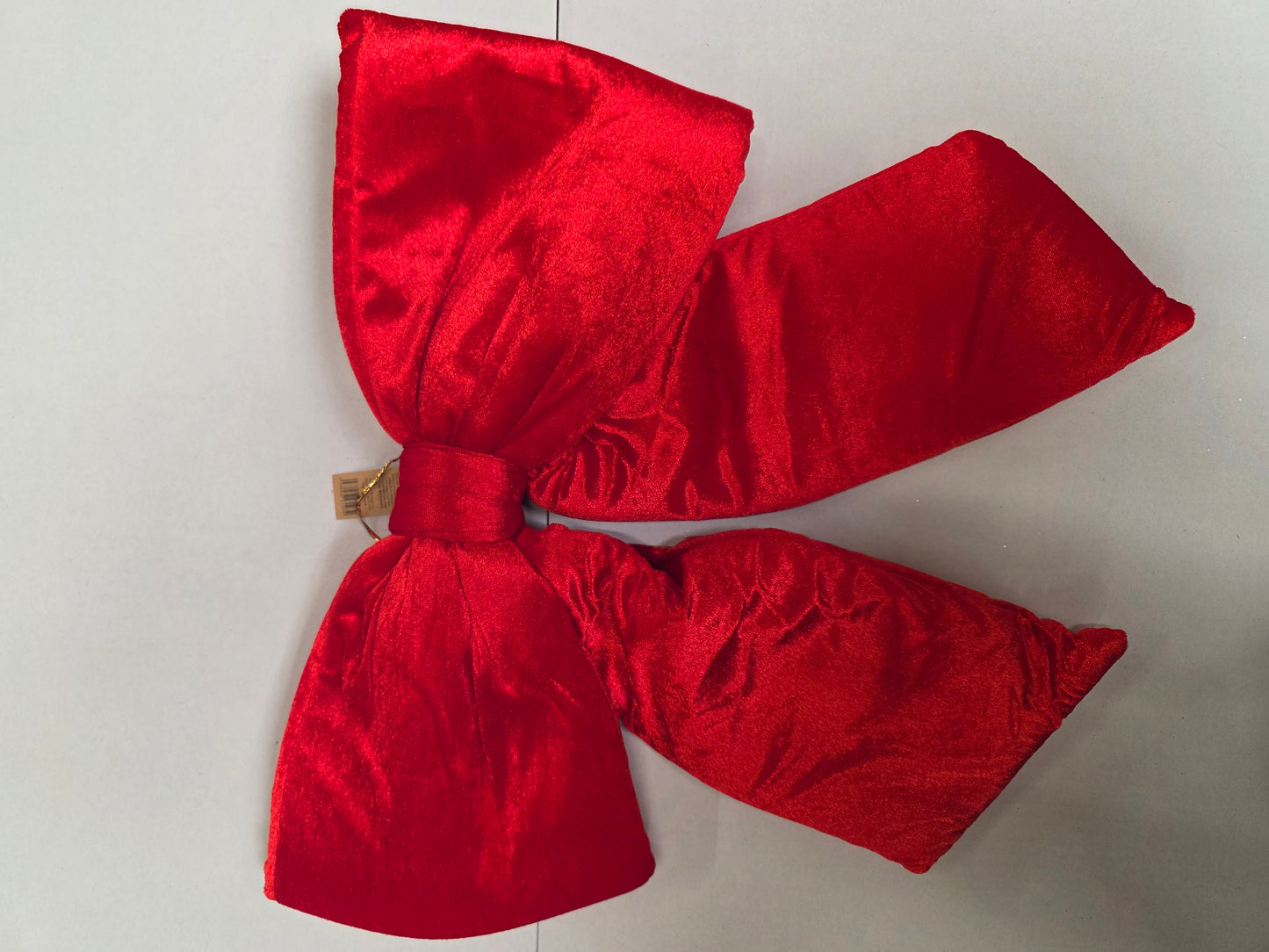 Bow Velvet Red 48cm