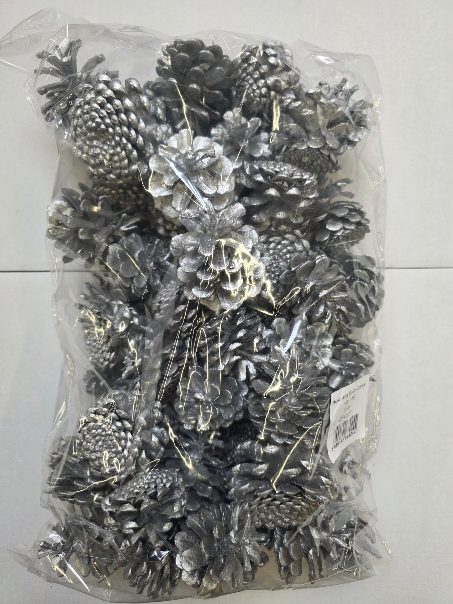 Dried Pine Cone Silver 1kg