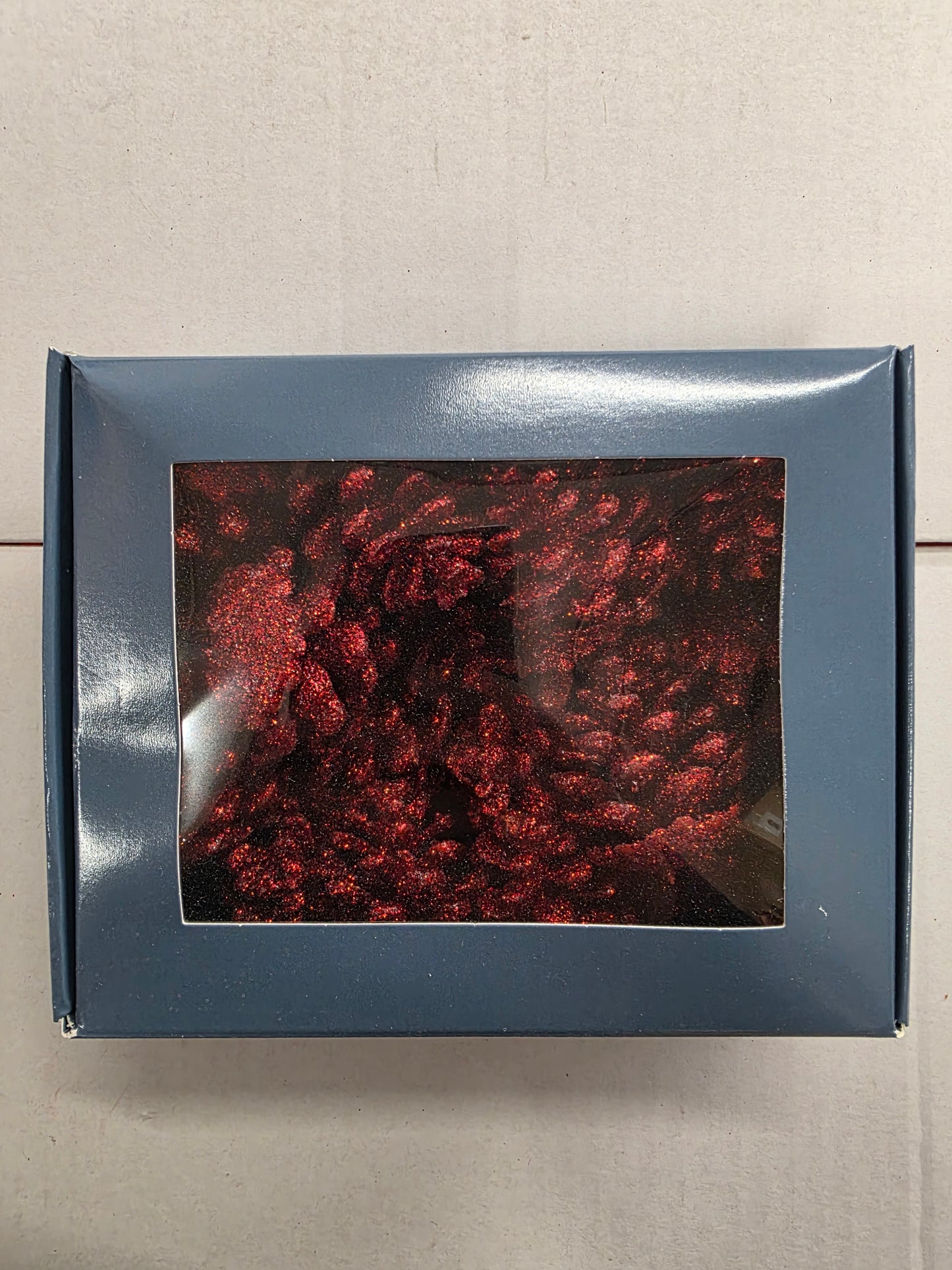 Dried Sparkling Cones 45mm Red X 20