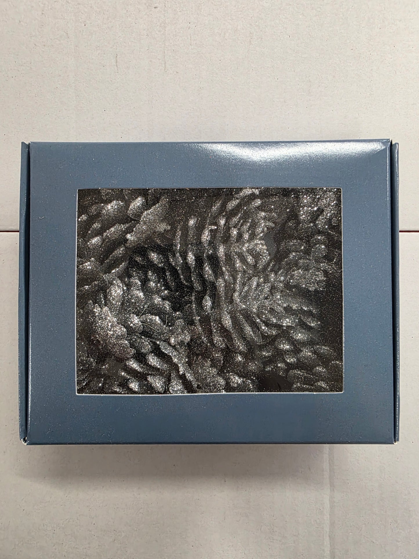 Dried Sparkling Cones 45mm Silver X 20