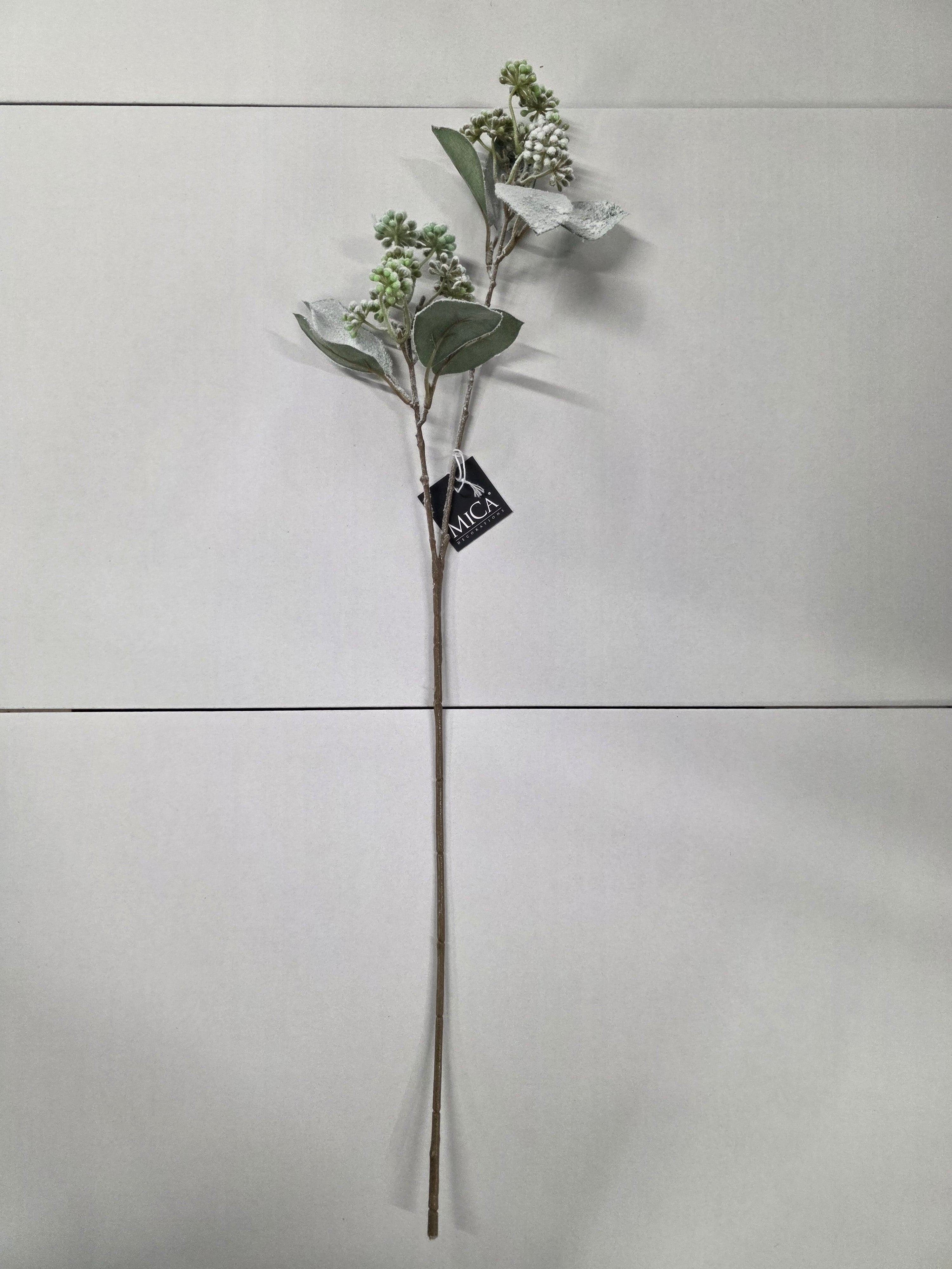Cornus Branch Green Frosted 71cm